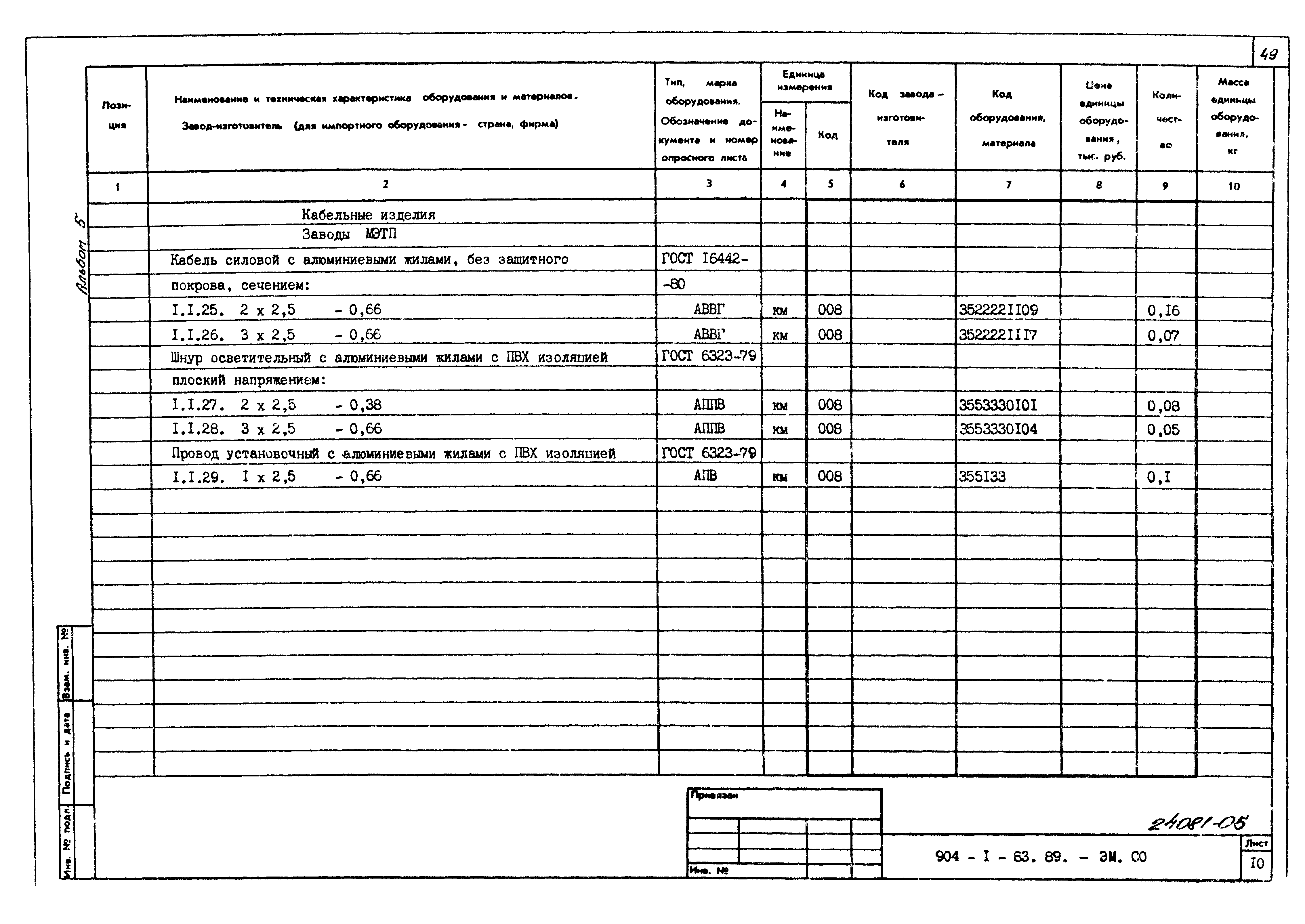 Типовой проект 904-1-83.89