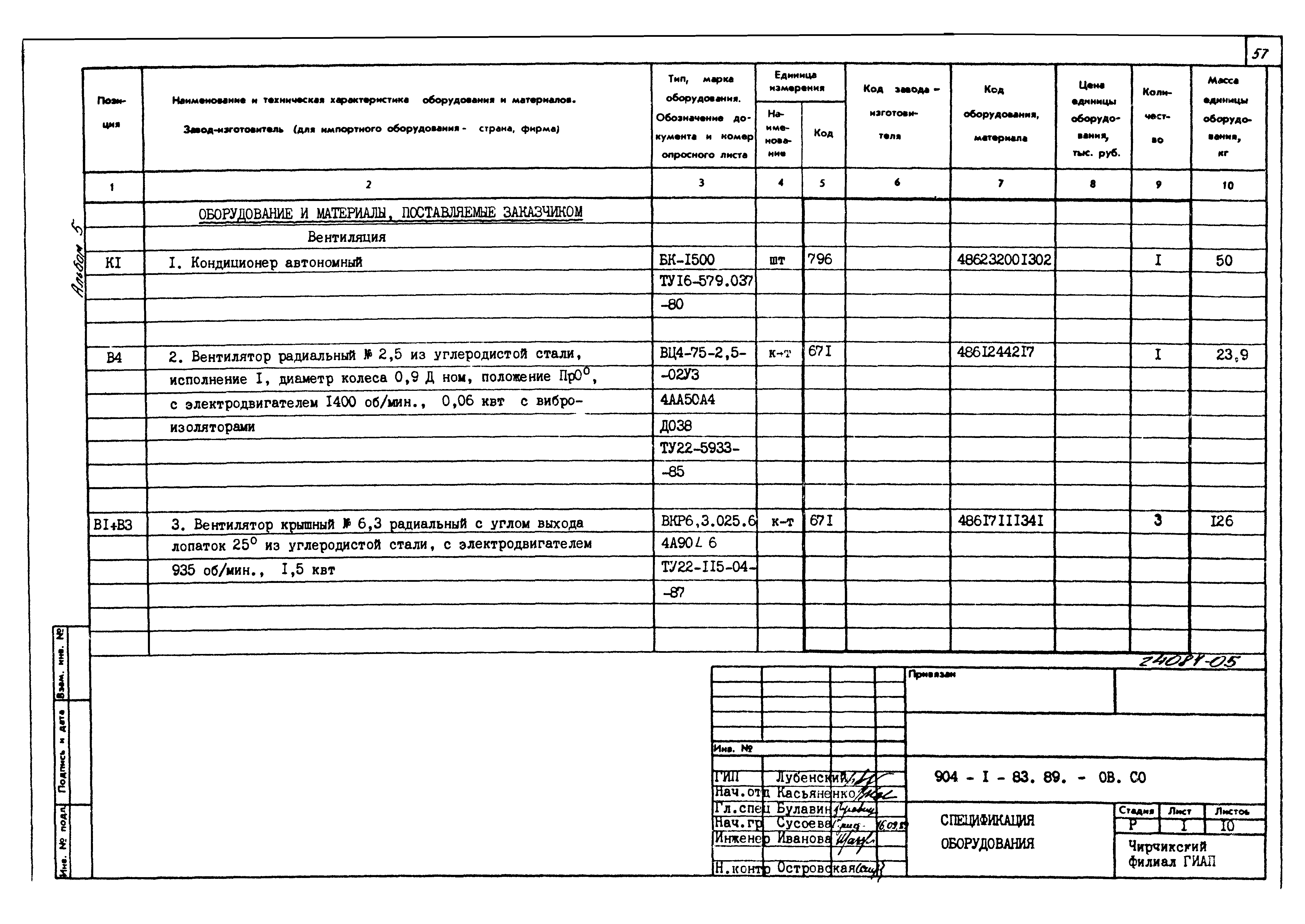 Типовой проект 904-1-83.89