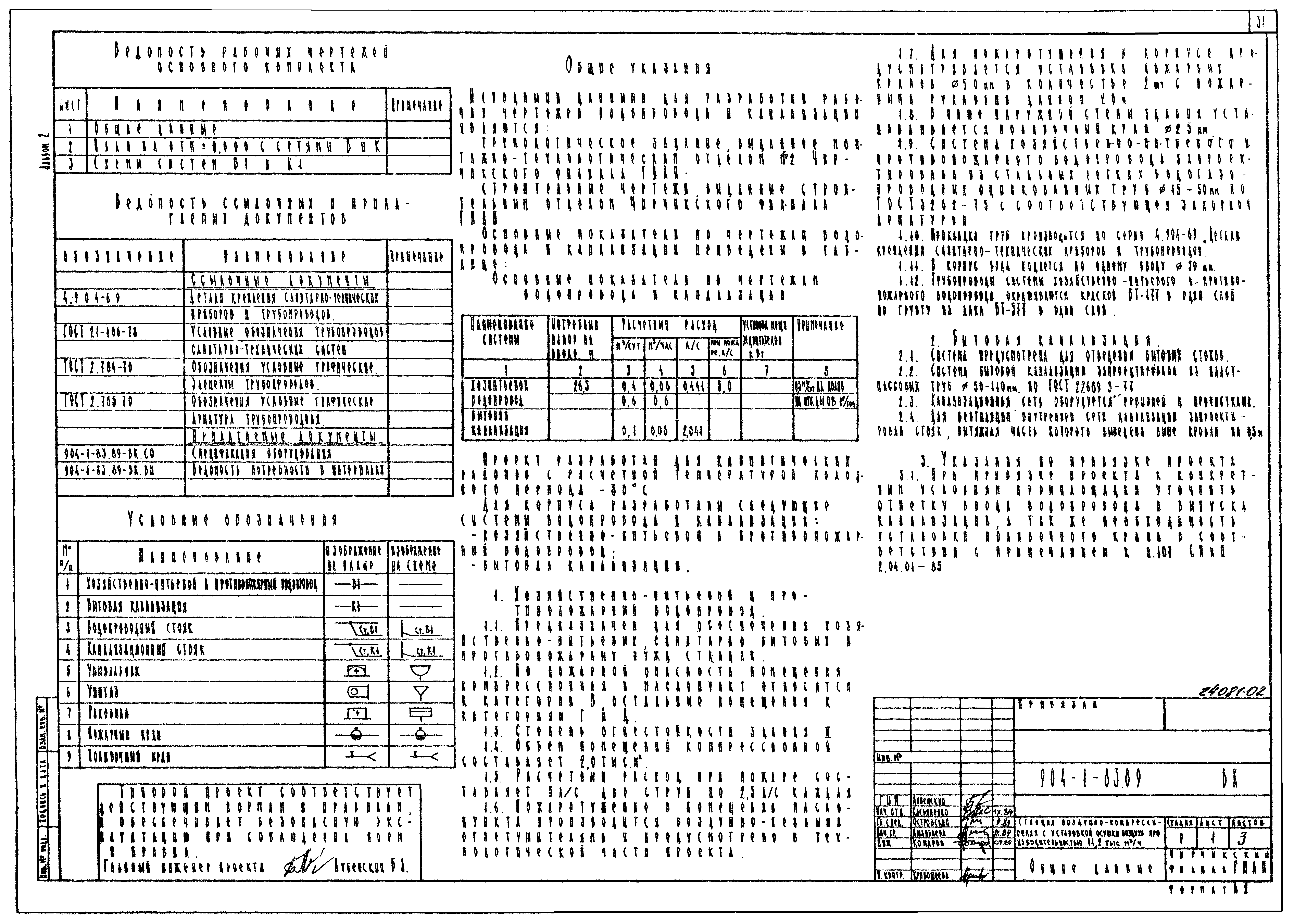 Типовой проект 904-1-83.89