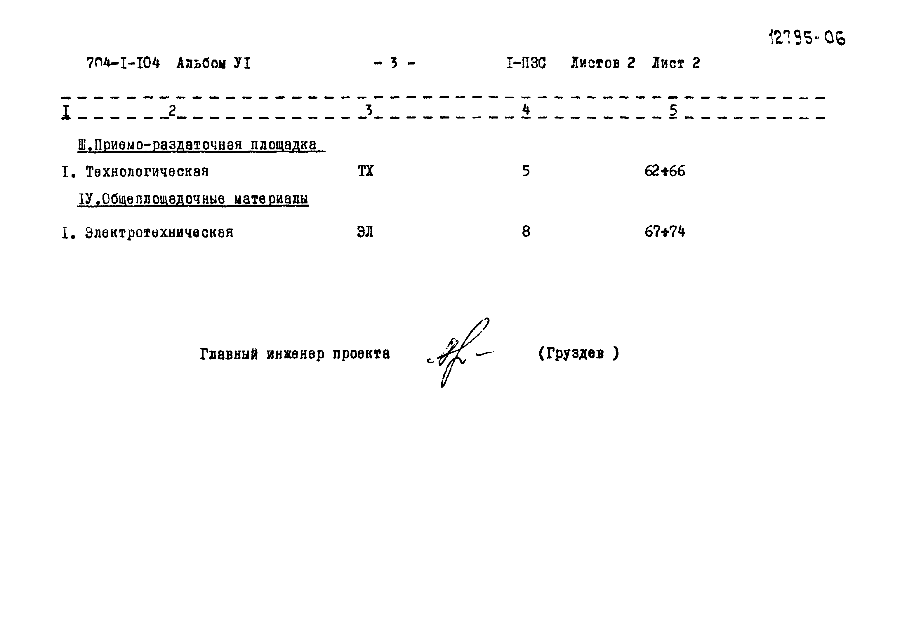 Типовой проект 704-1-104