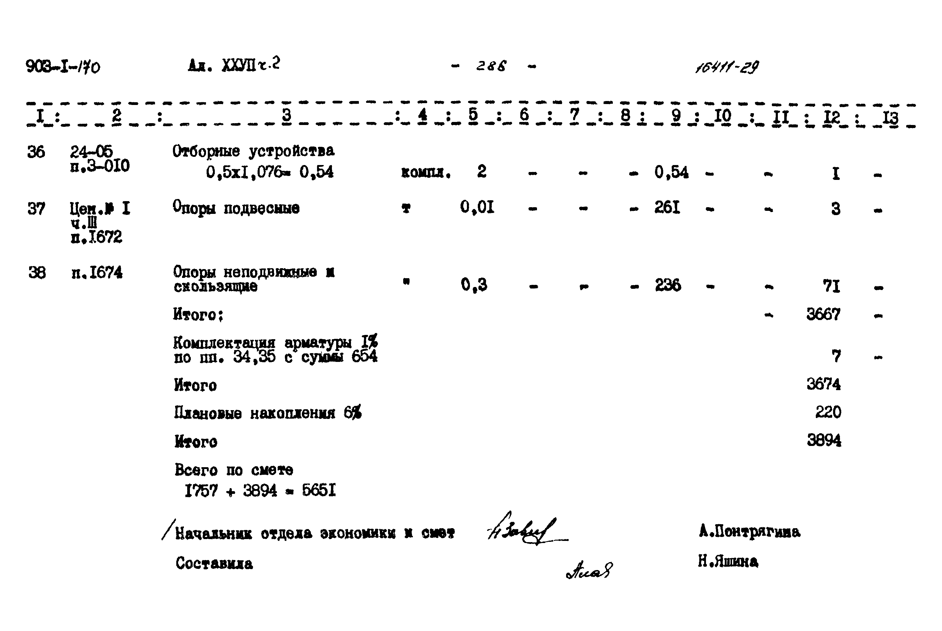 Типовой проект 903-1-170