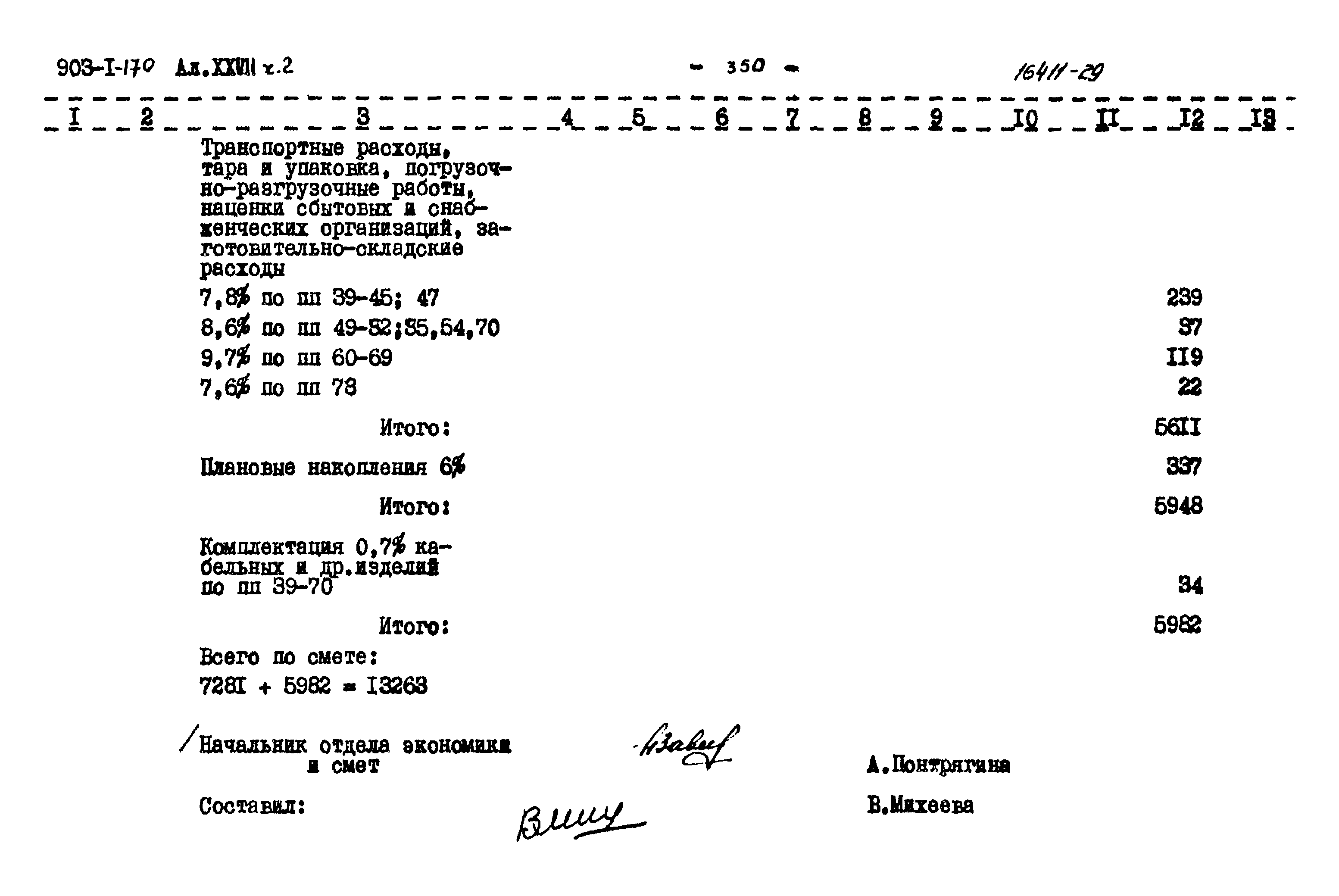 Типовой проект 903-1-170
