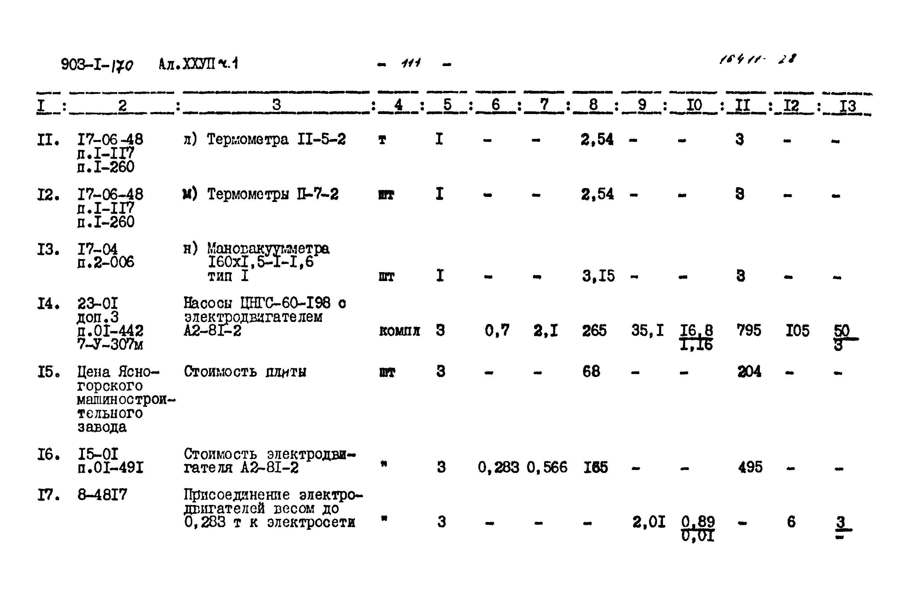 Типовой проект 903-1-170