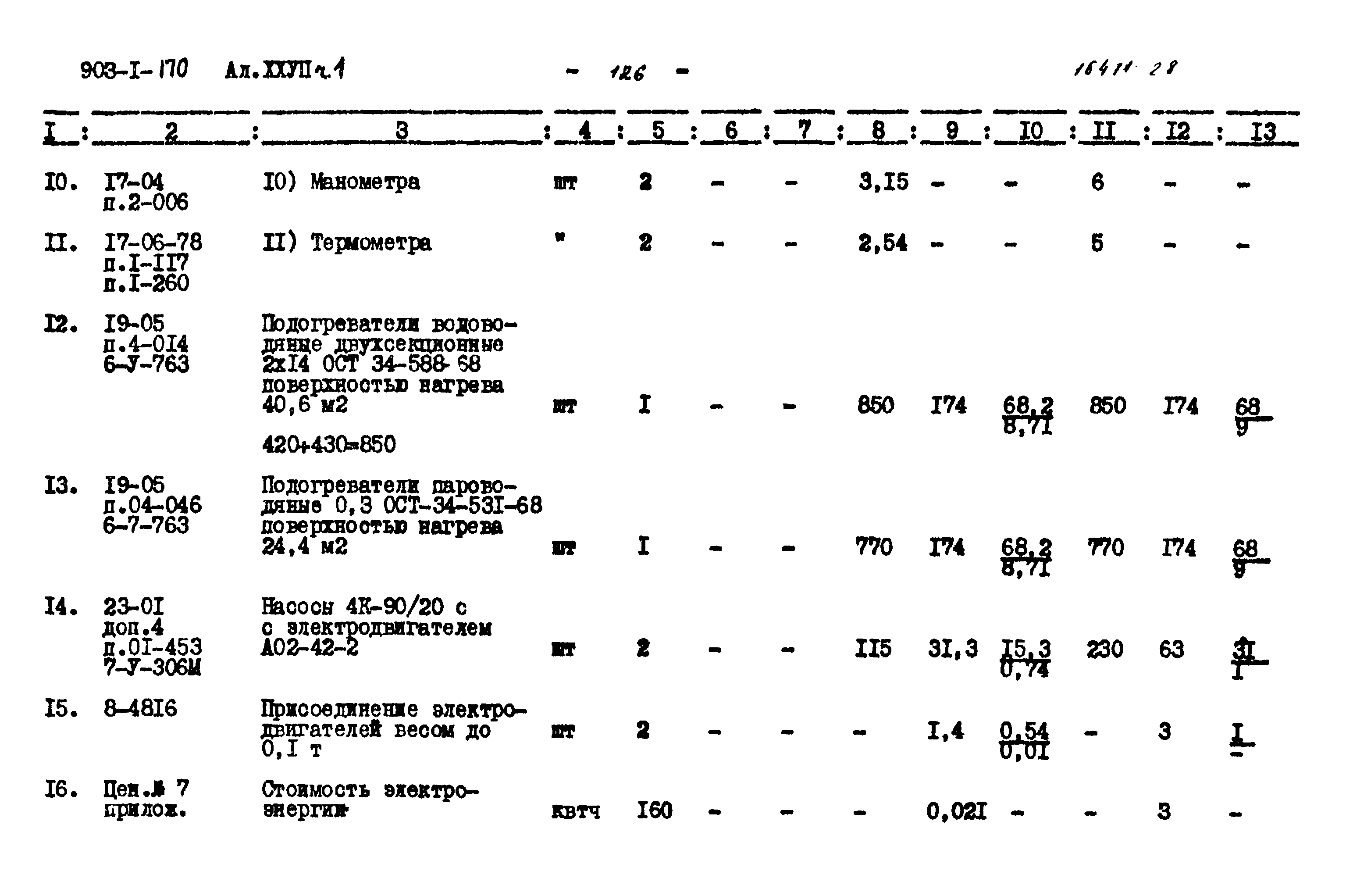 Типовой проект 903-1-170