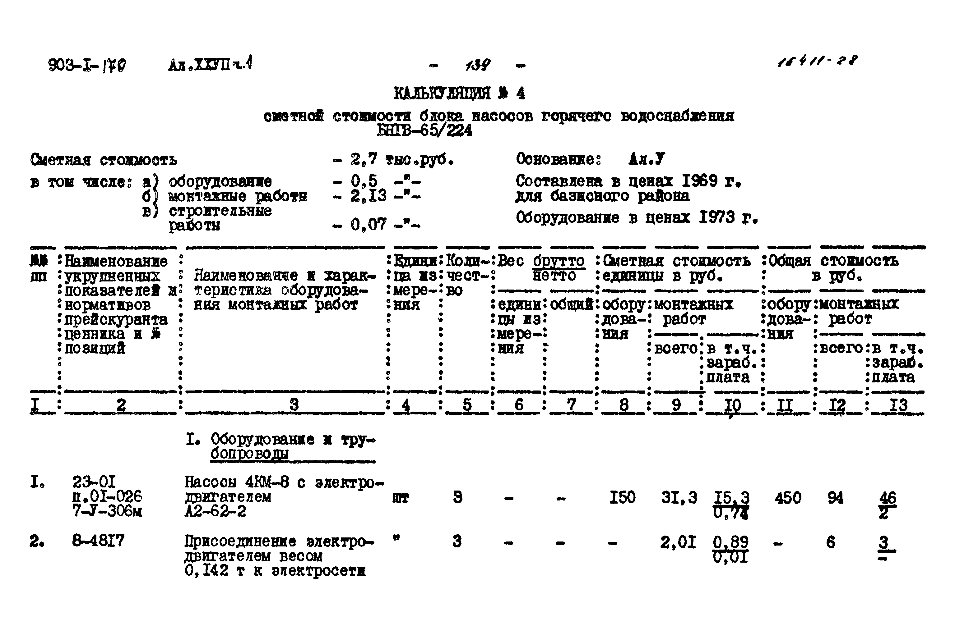 Типовой проект 903-1-170