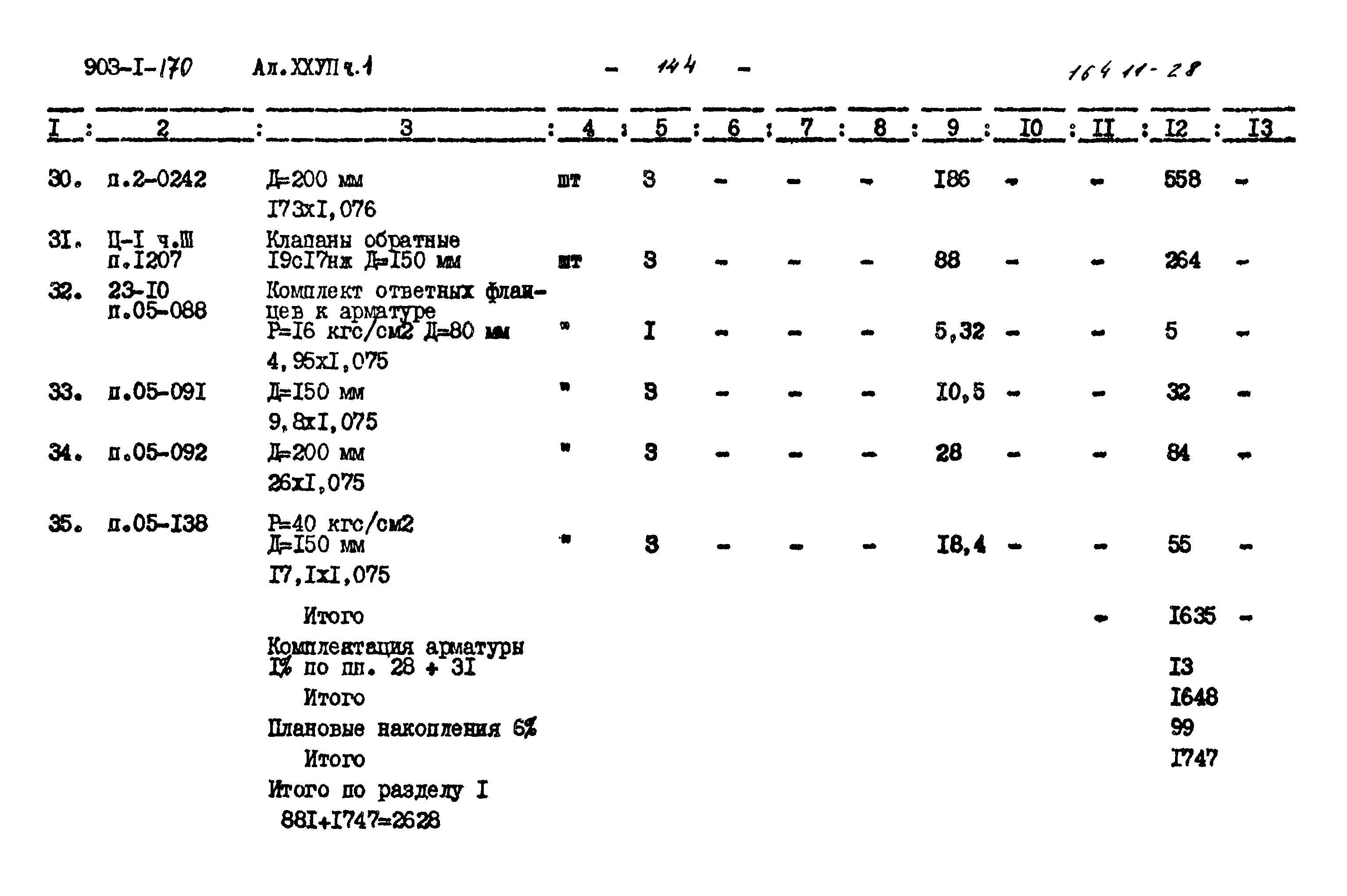 Типовой проект 903-1-170