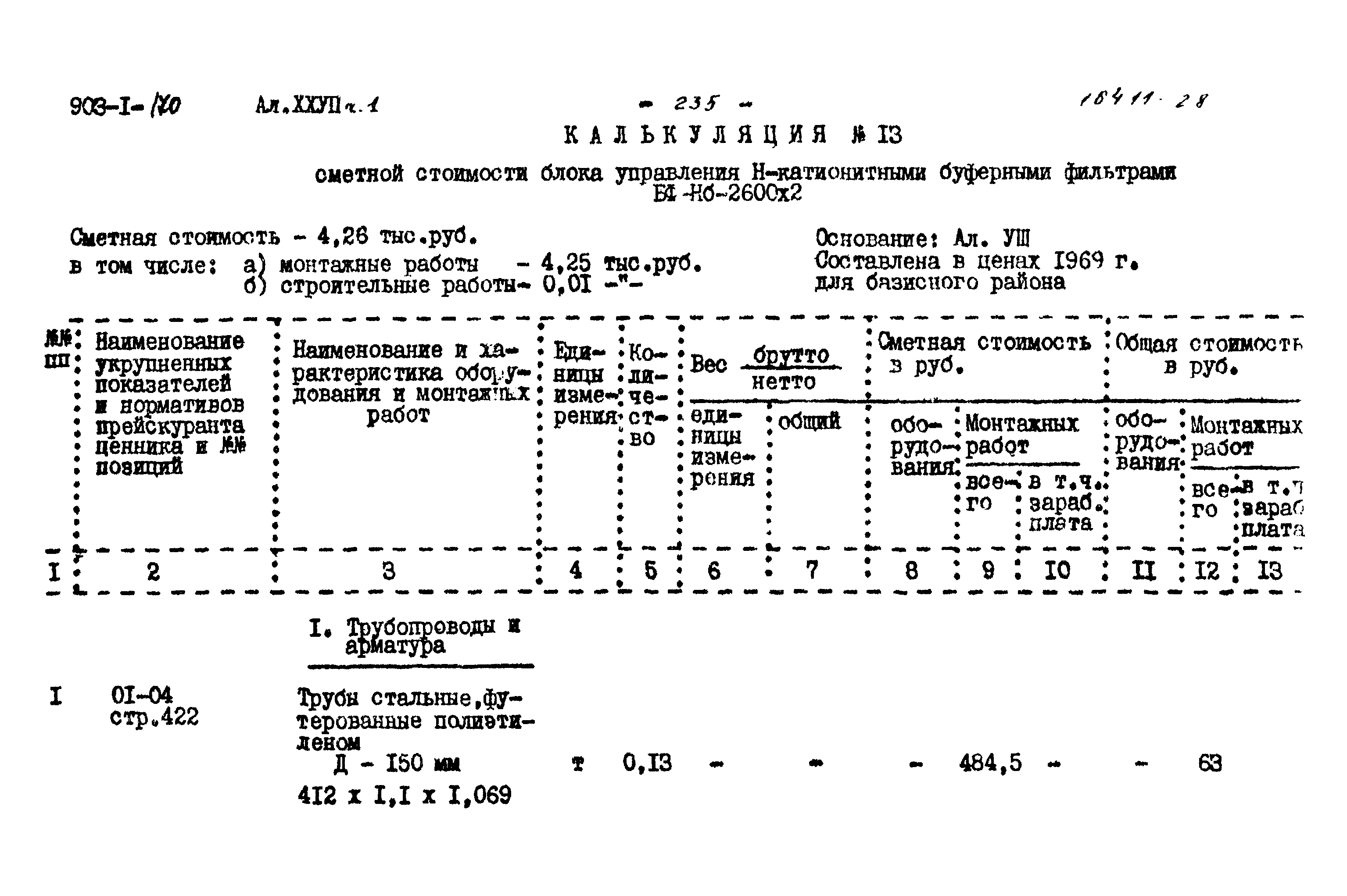 Типовой проект 903-1-170