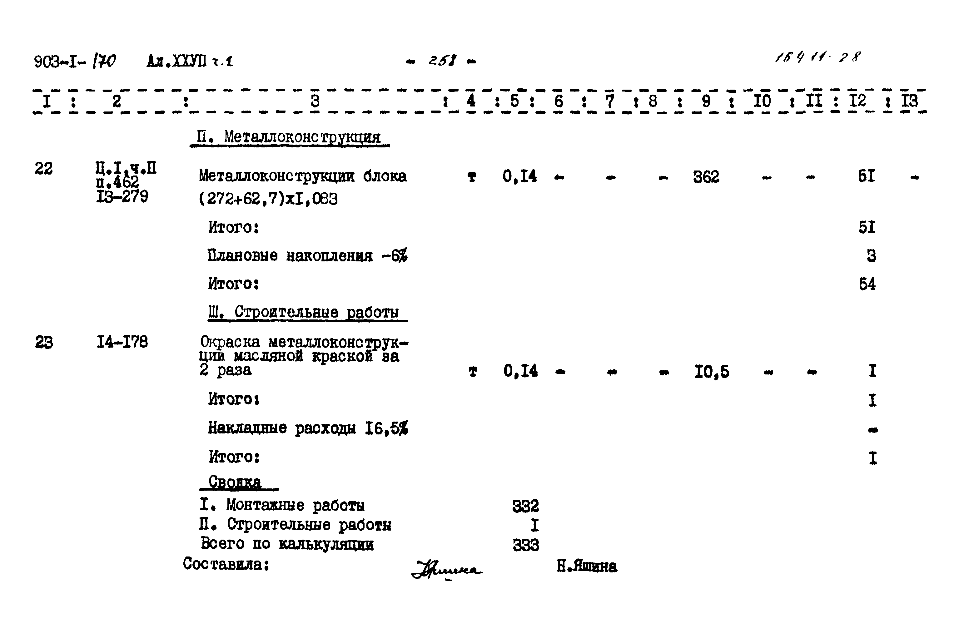 Типовой проект 903-1-170