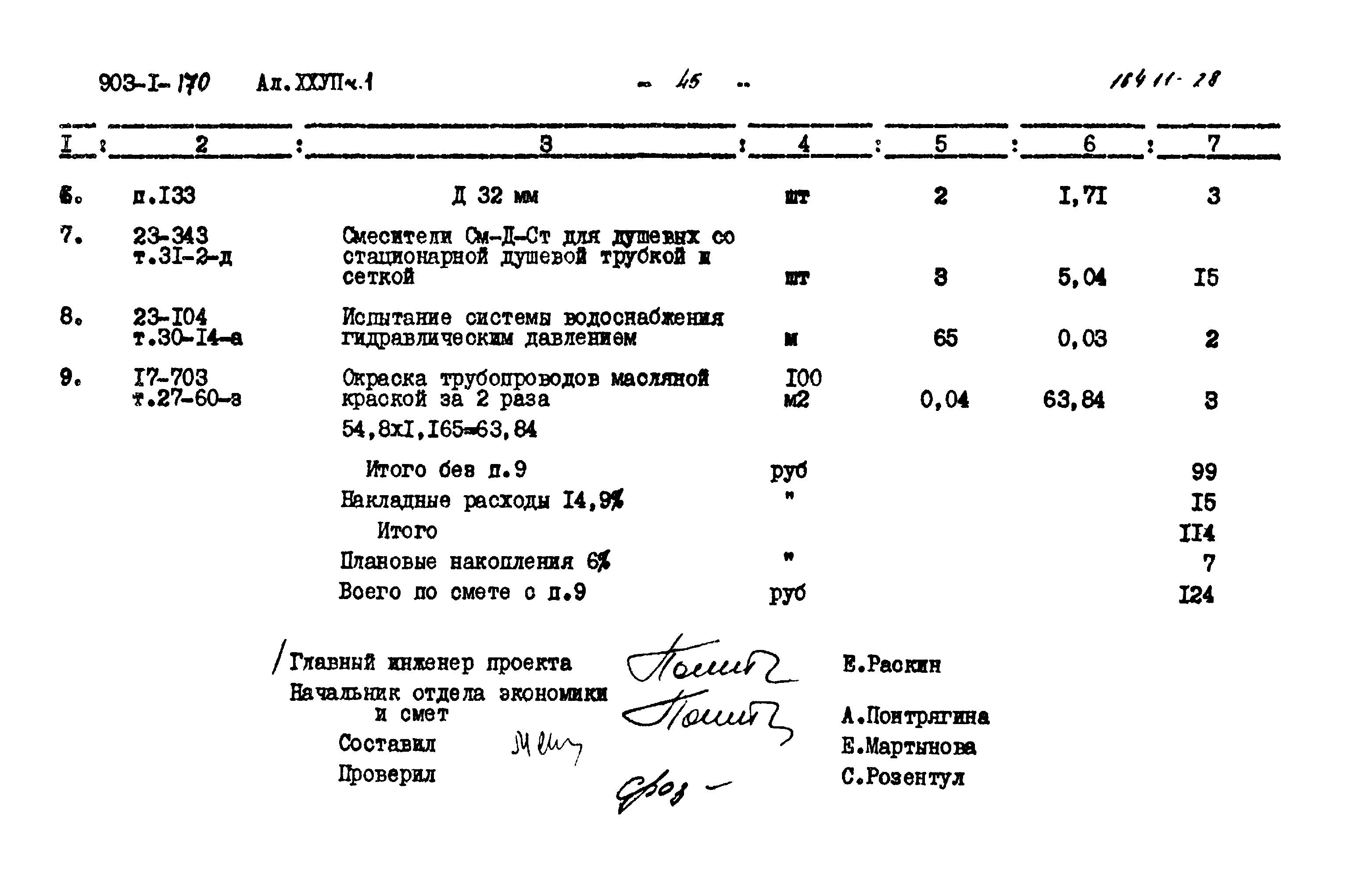 Типовой проект 903-1-170