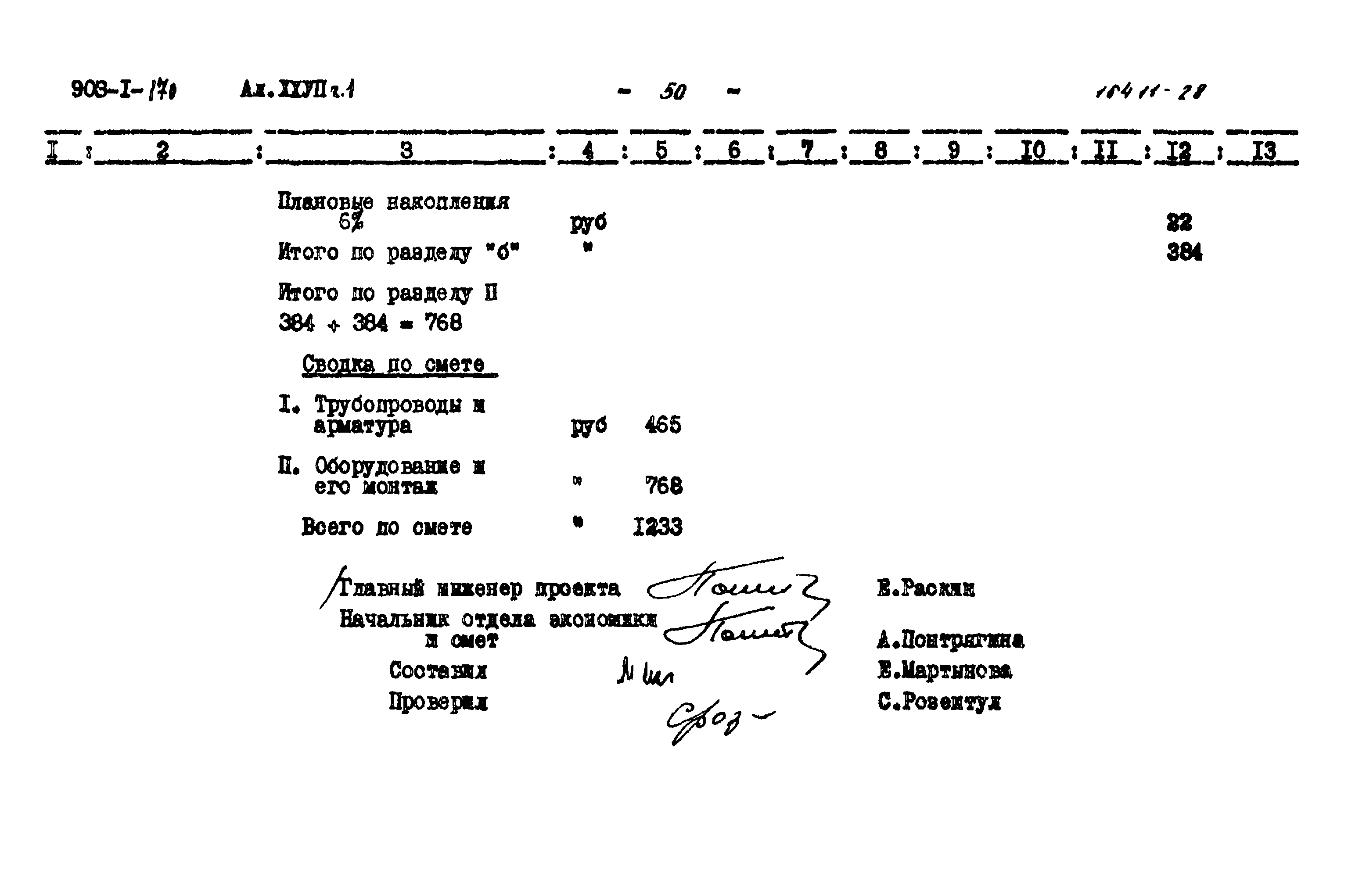 Типовой проект 903-1-170