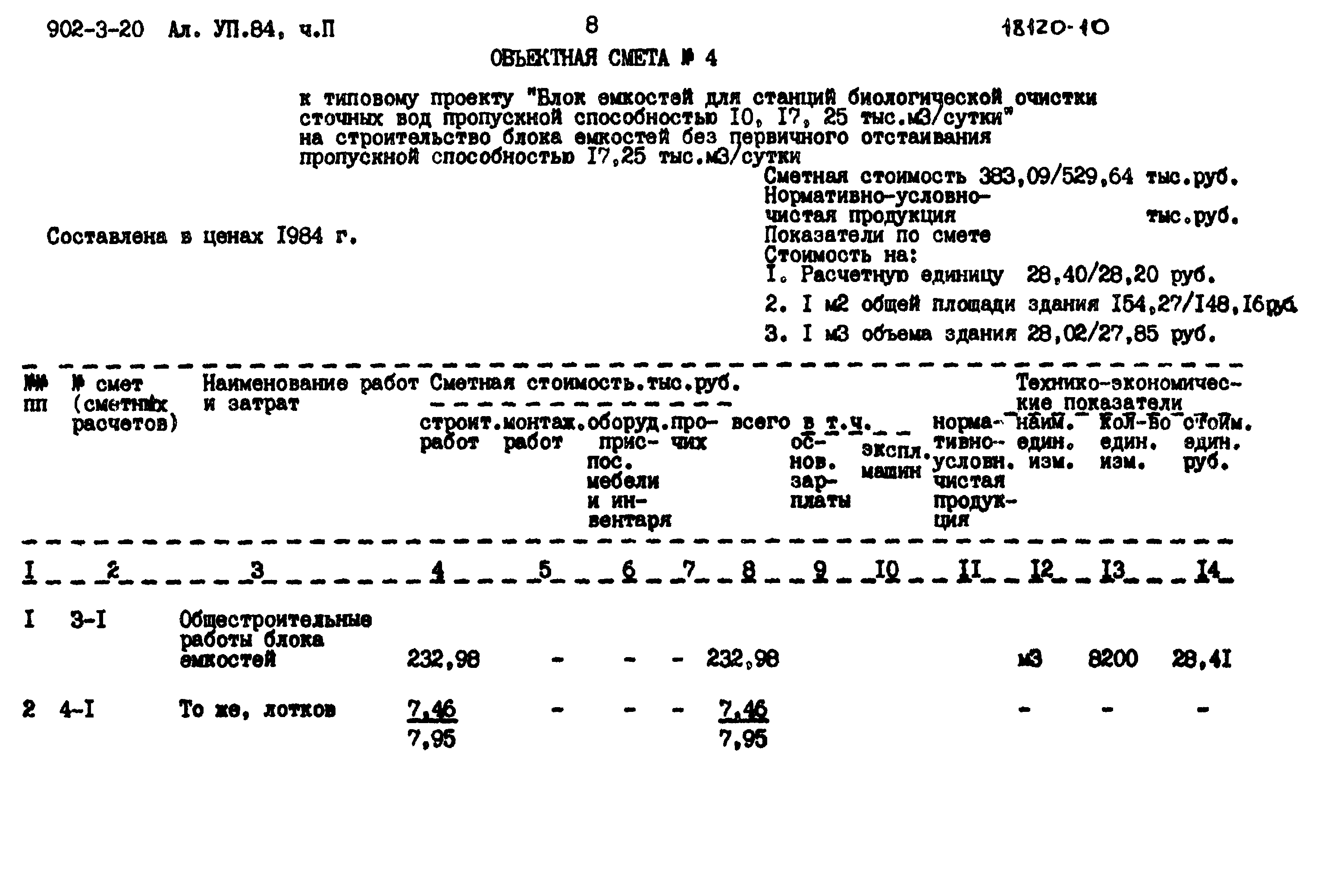 Типовой проект 902-3-20