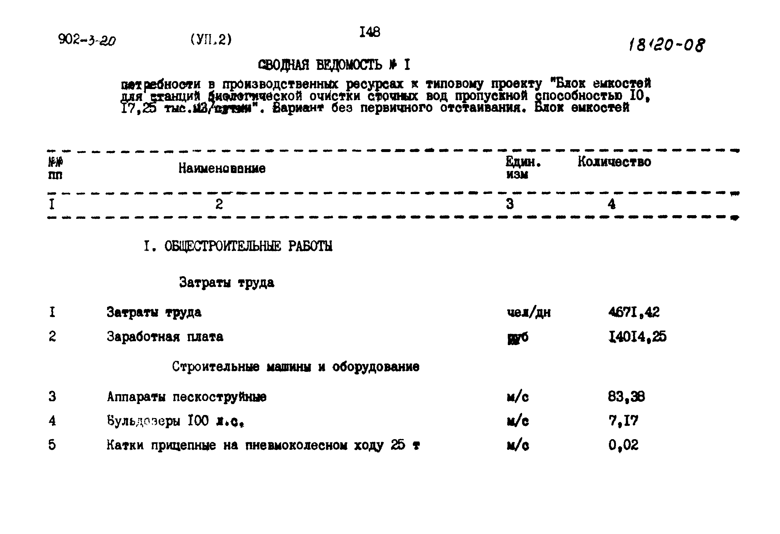 Типовой проект 902-3-20