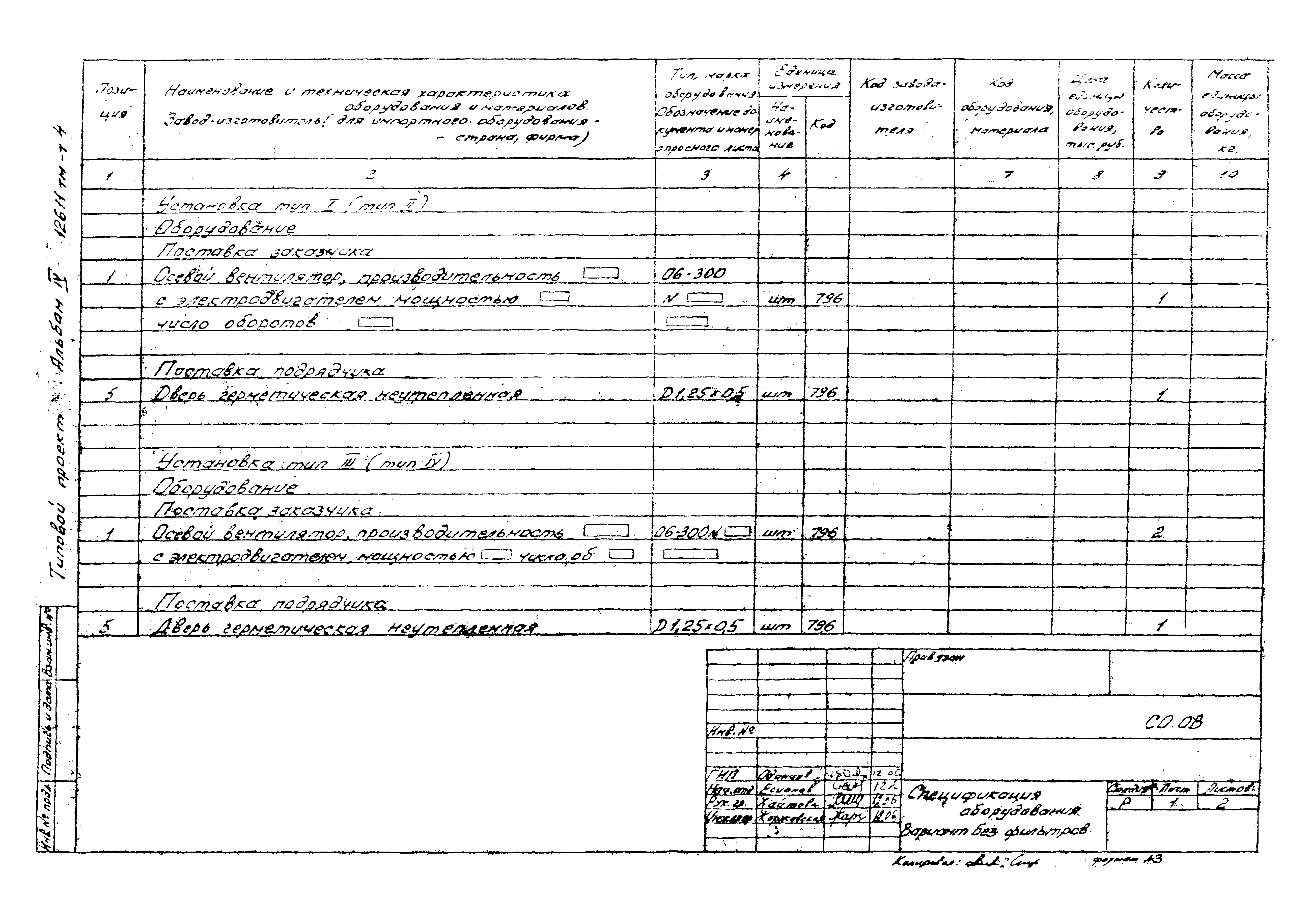 Типовые проектные решения 407-03-376.85