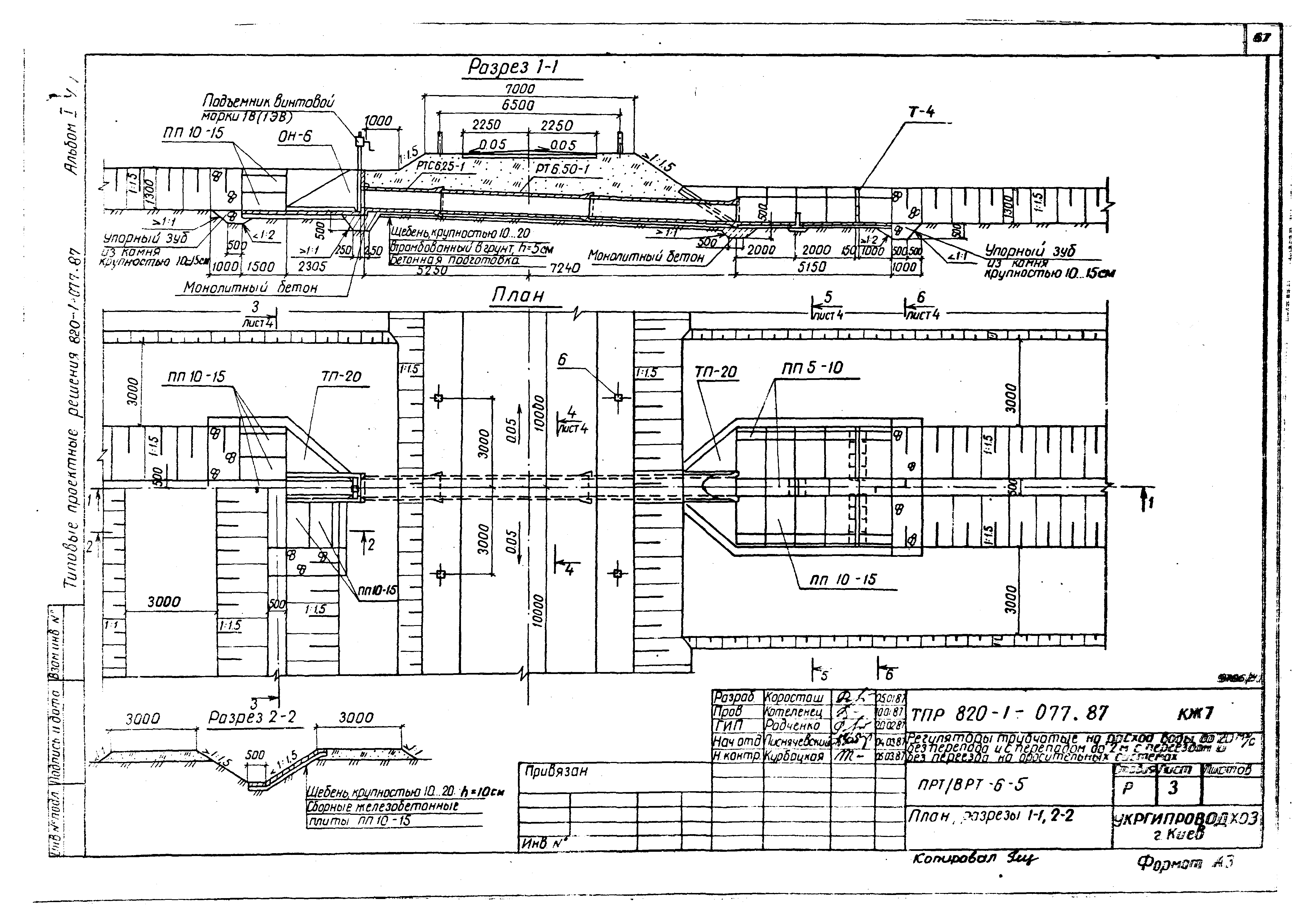 Типовые проектные решения 820-1-077.87