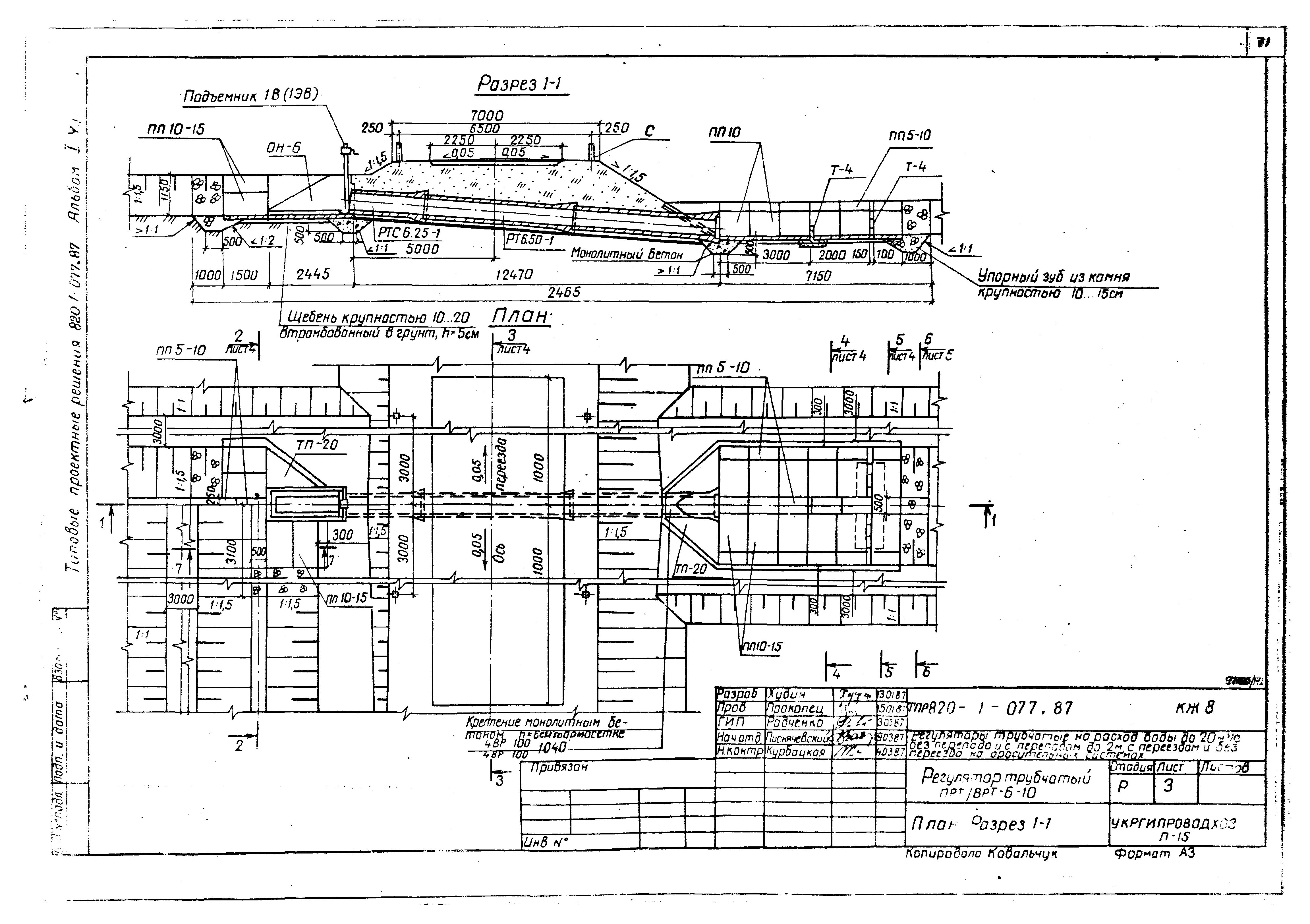 Типовые проектные решения 820-1-077.87