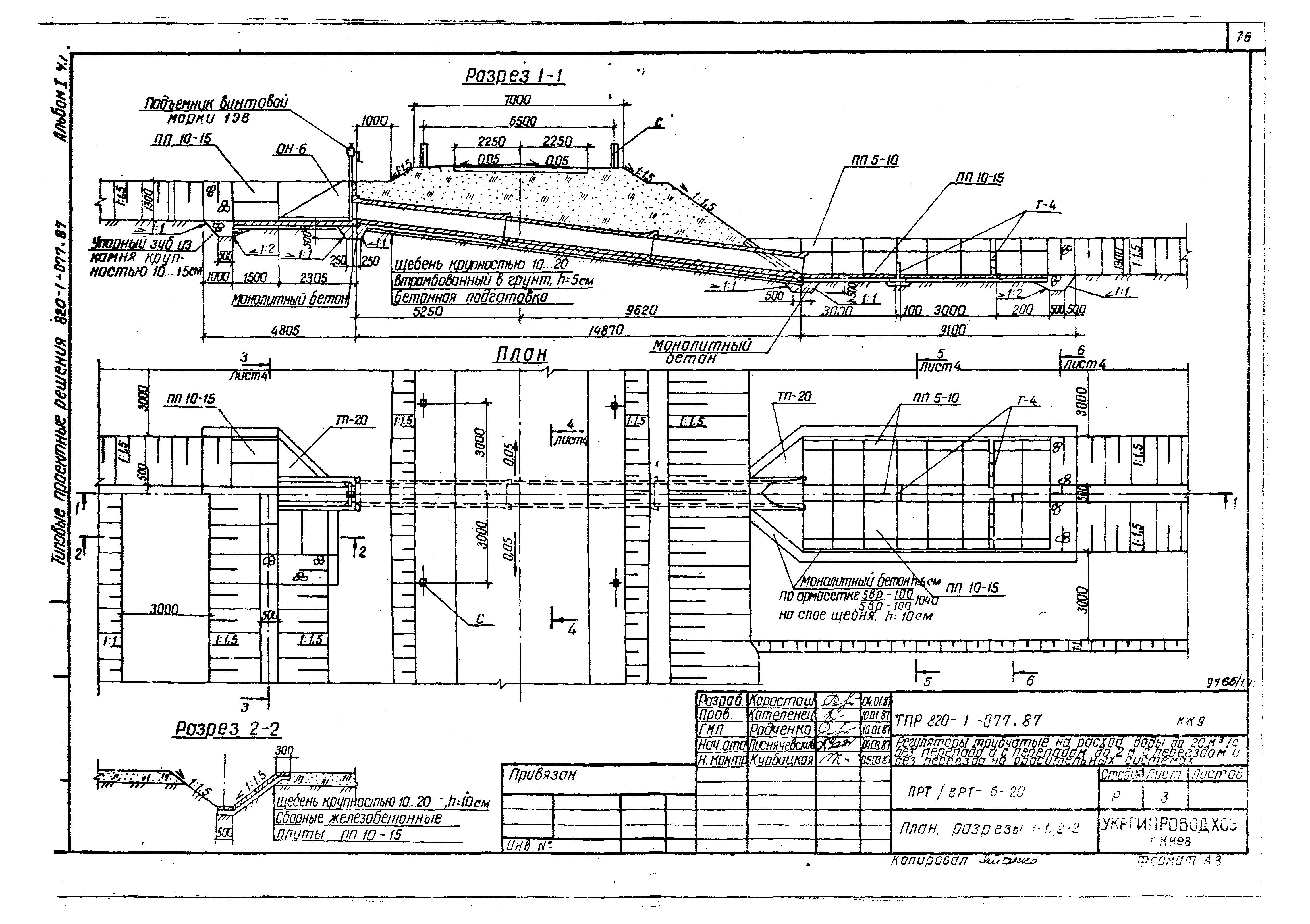 Типовые проектные решения 820-1-077.87
