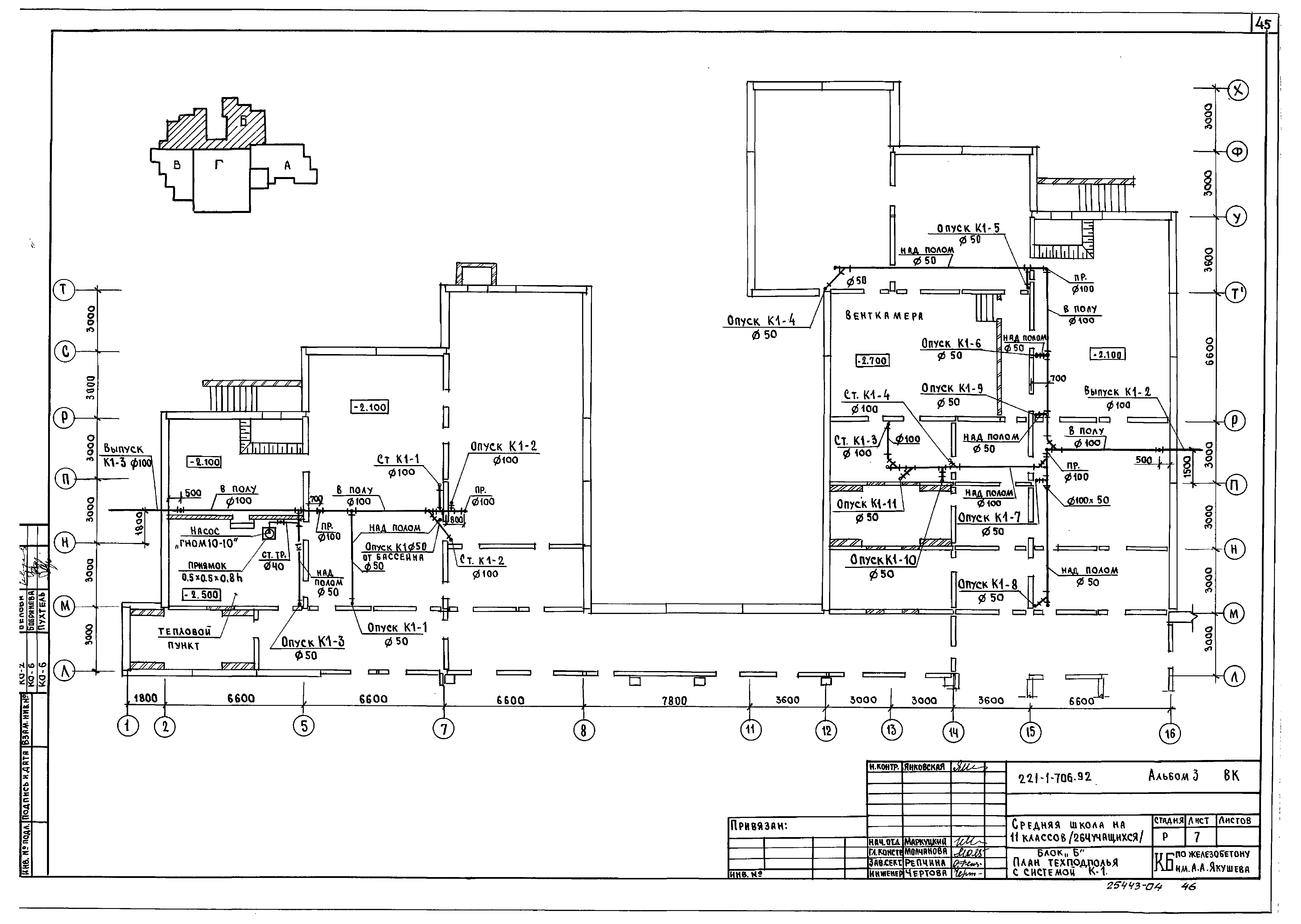 Типовой проект 221-1-706.92