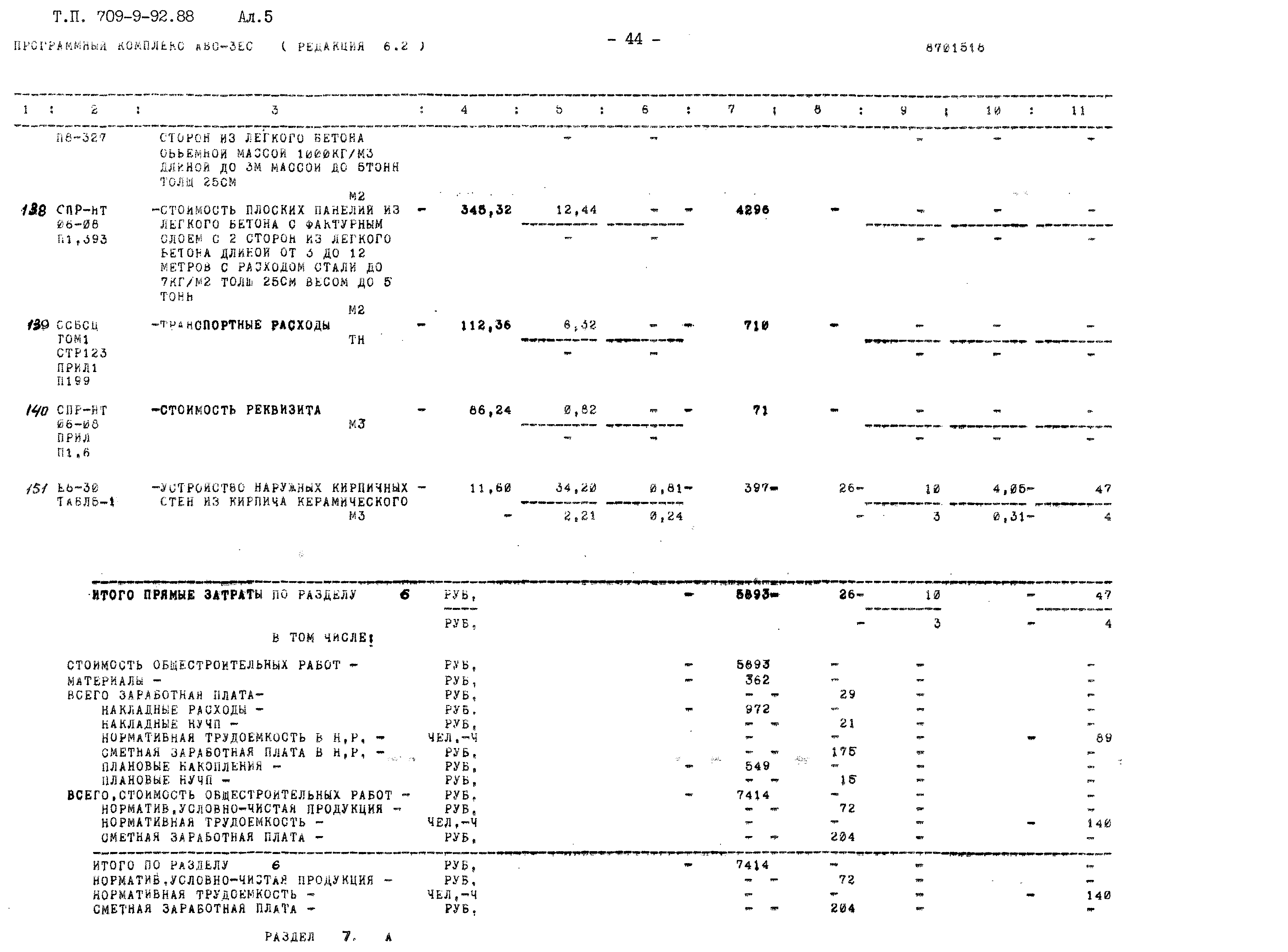 Типовой проект 709-9-92.88
