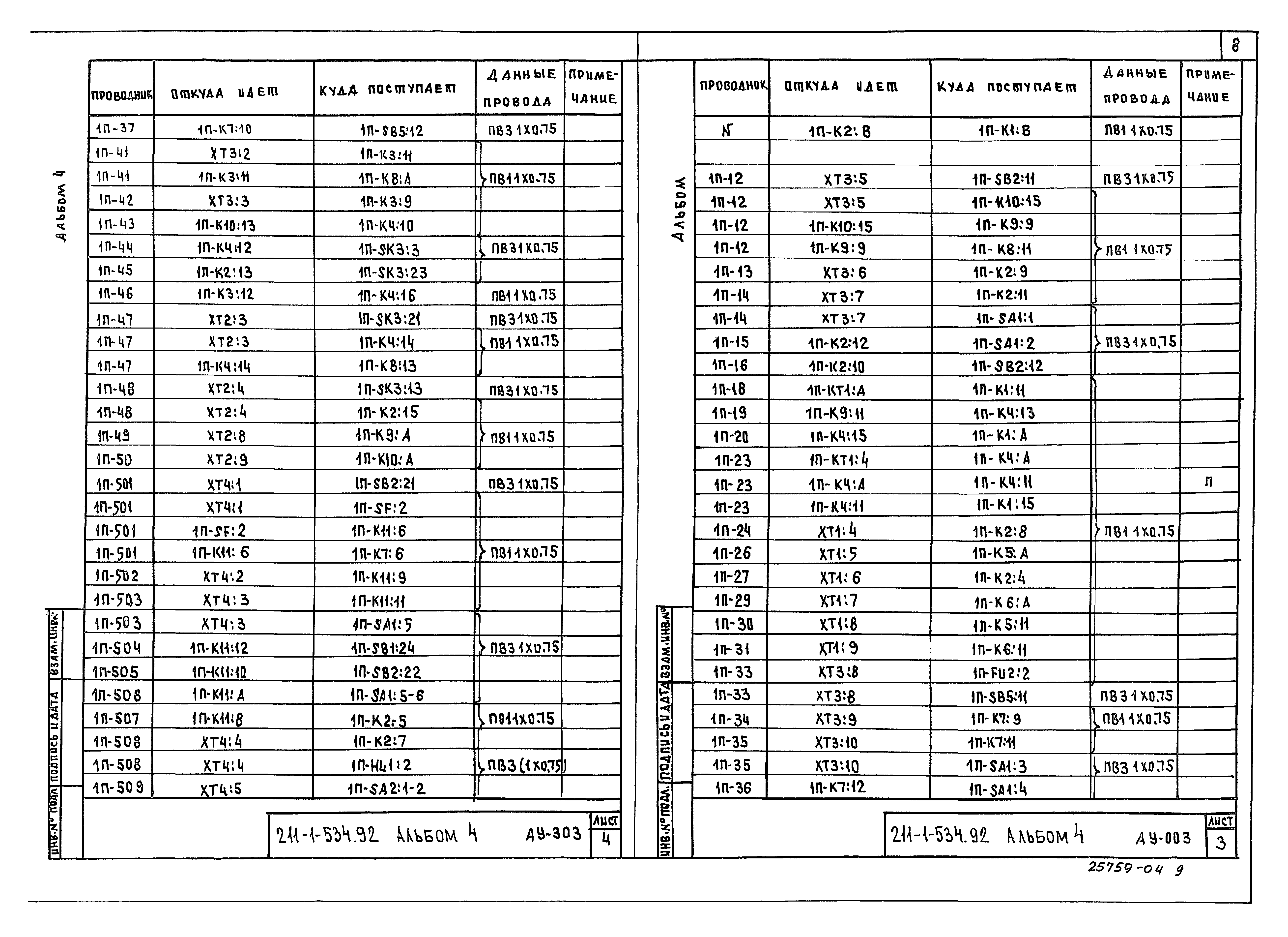 Типовой проект 211-1-534.92