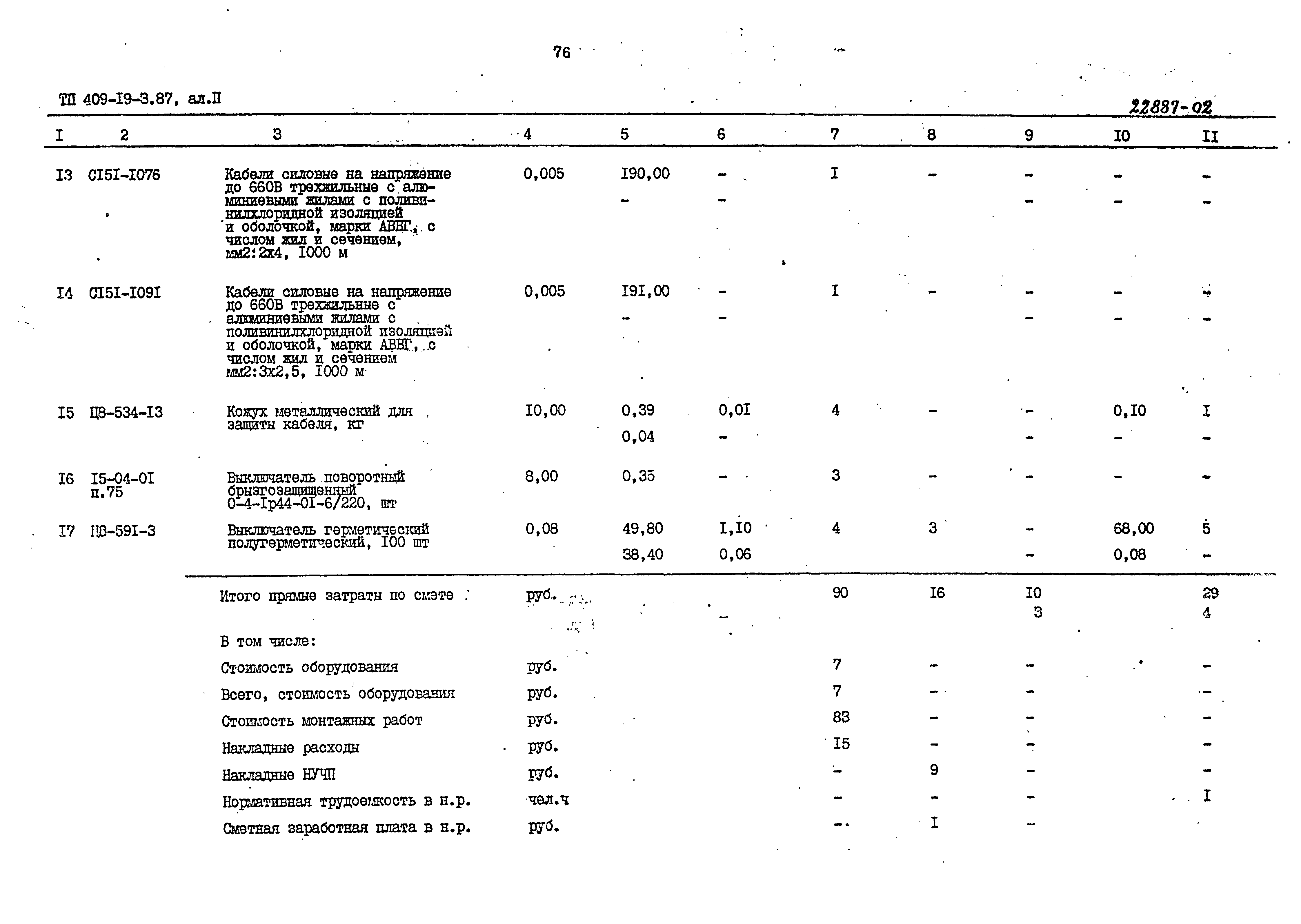 Типовой проект 409-19-3.87