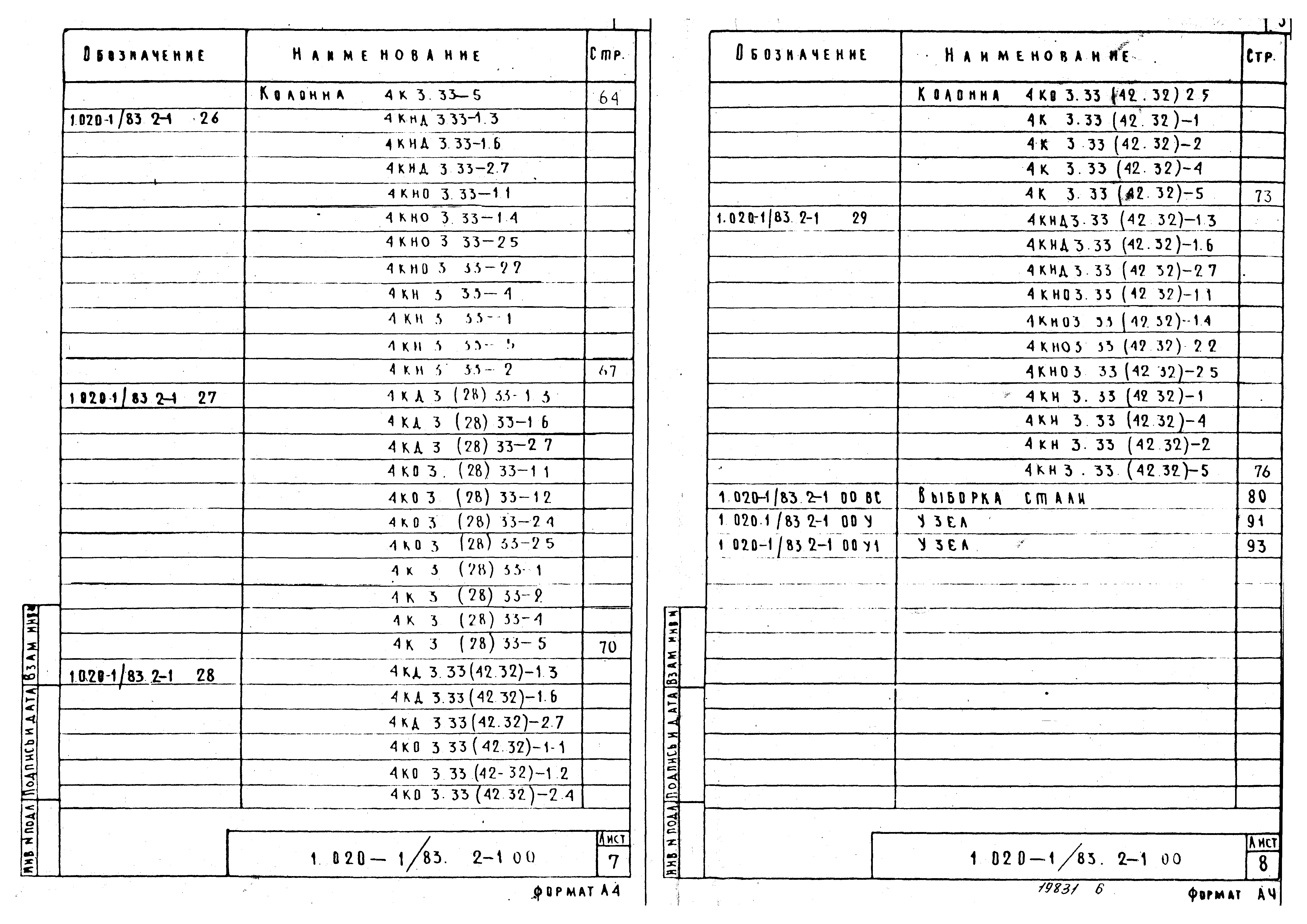 Серия 1.020-1/83