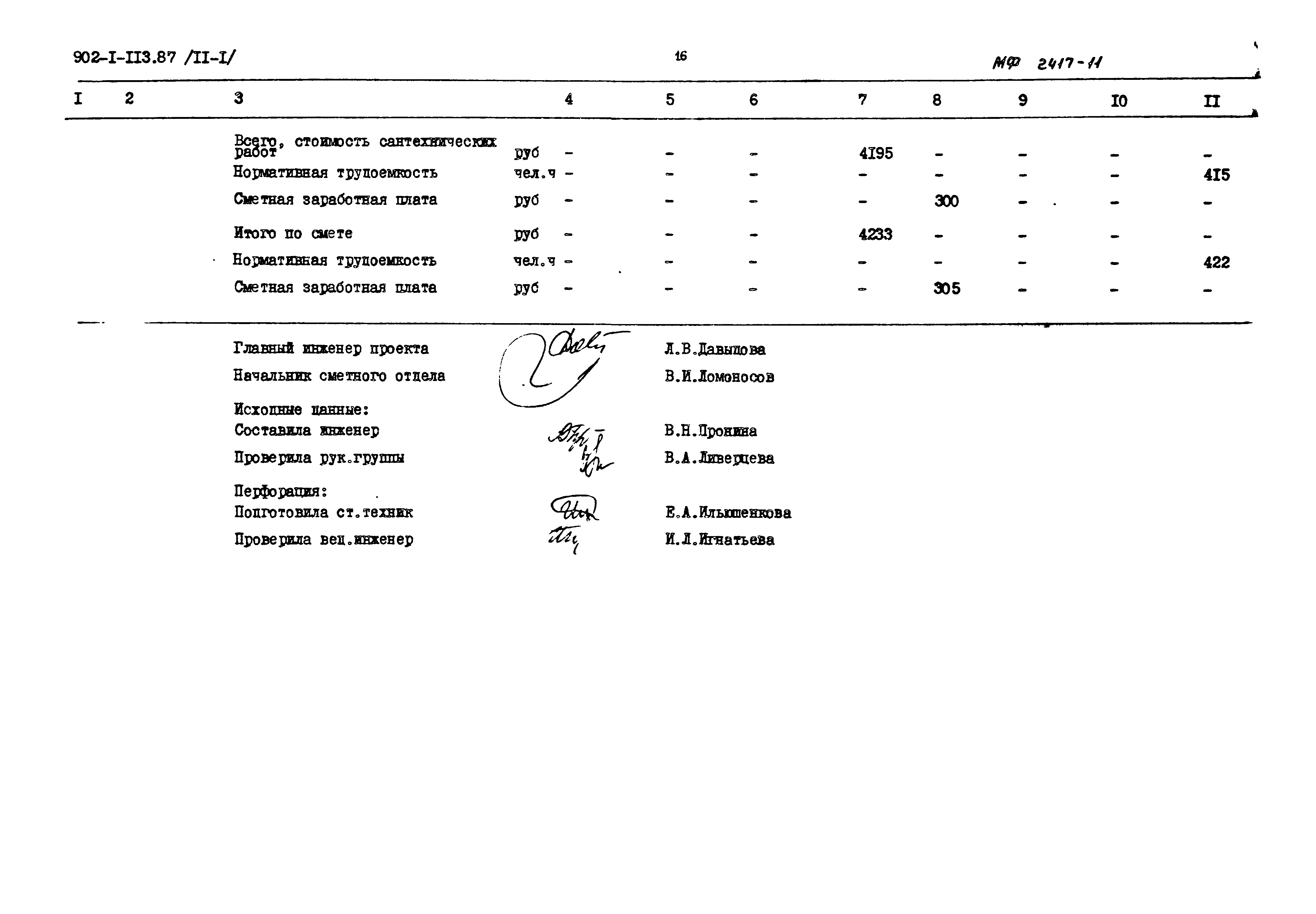 Типовой проект 902-1-119.87
