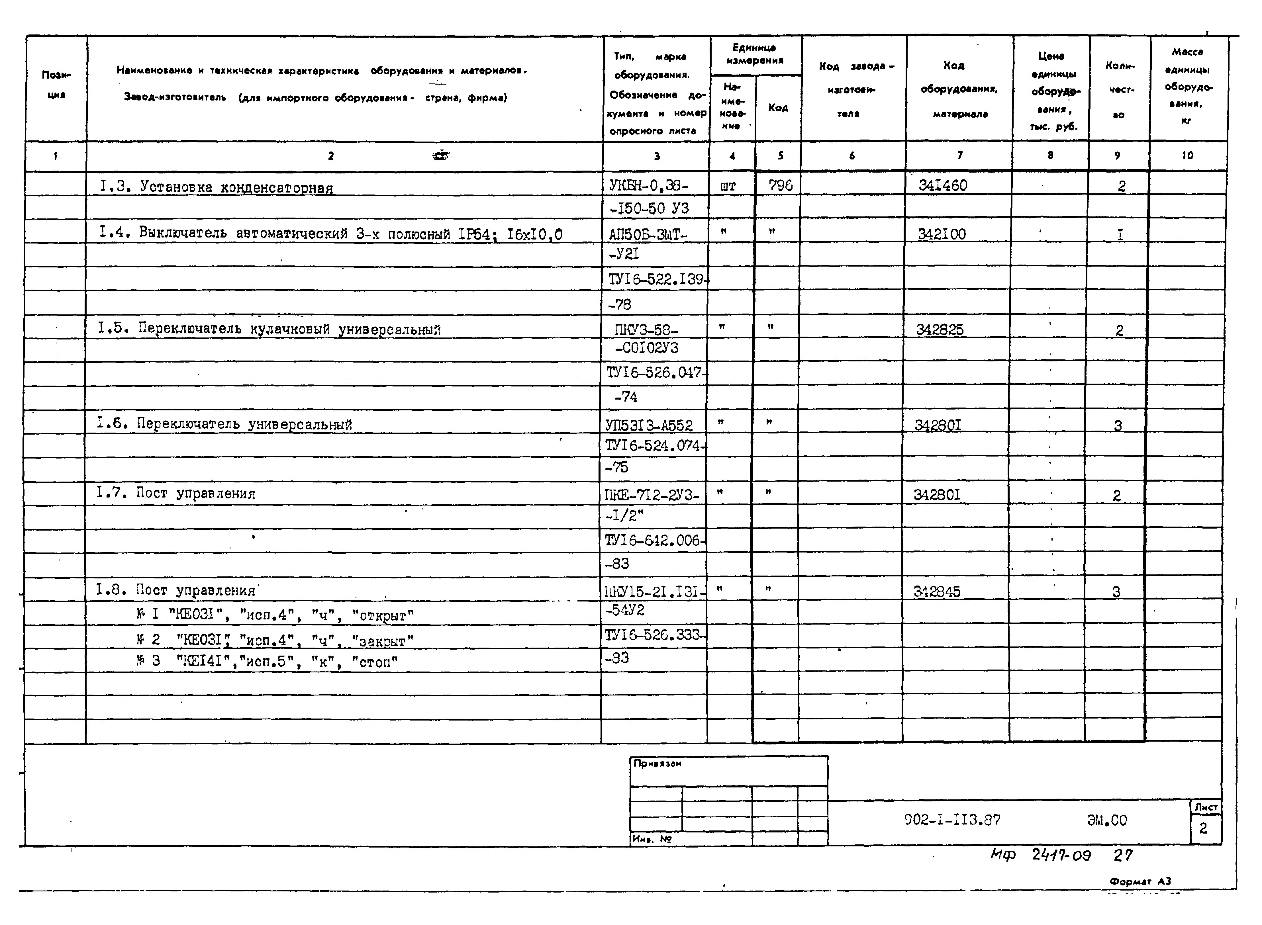 Типовой проект 902-1-119.87
