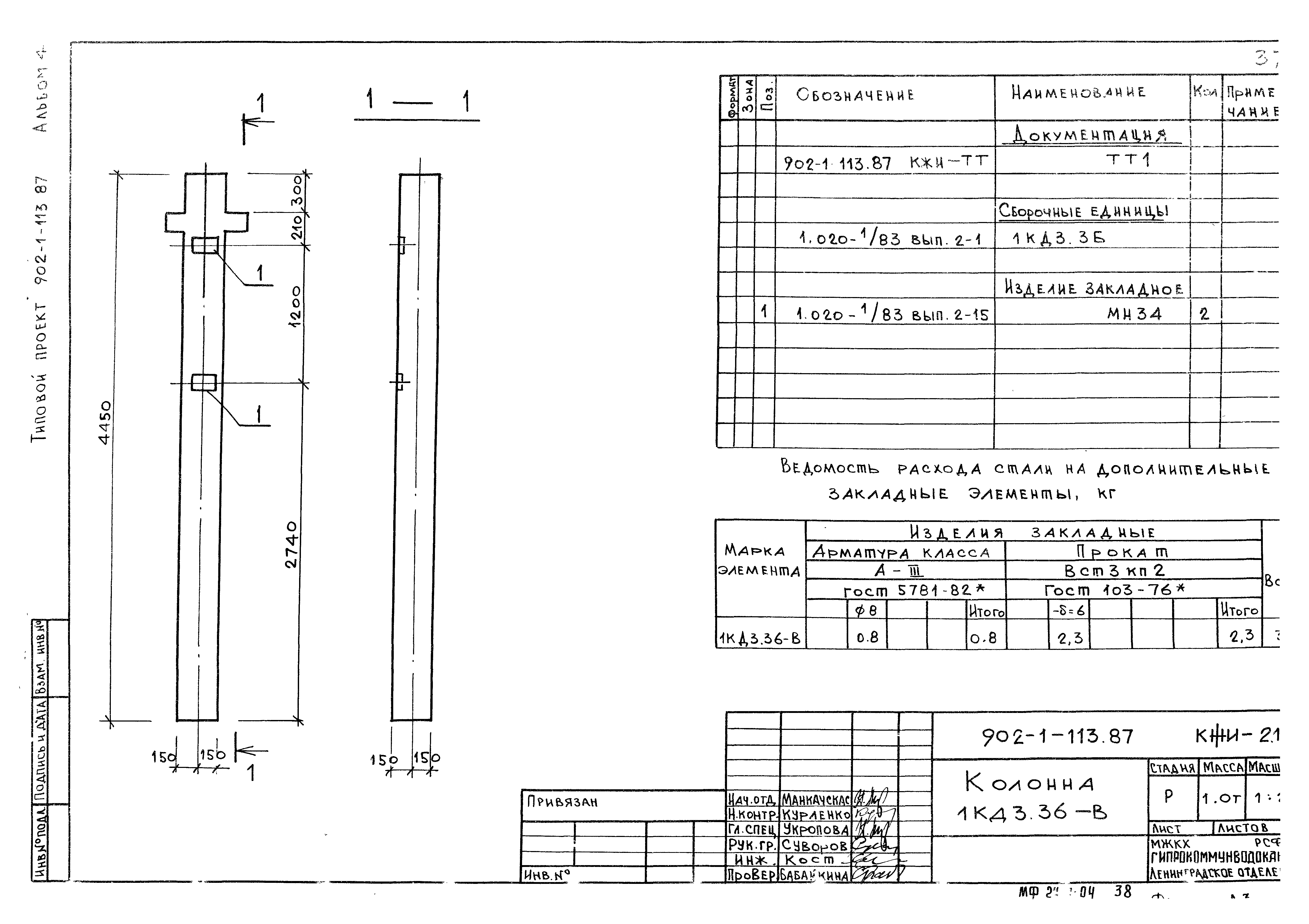 Типовой проект 902-1-119.87