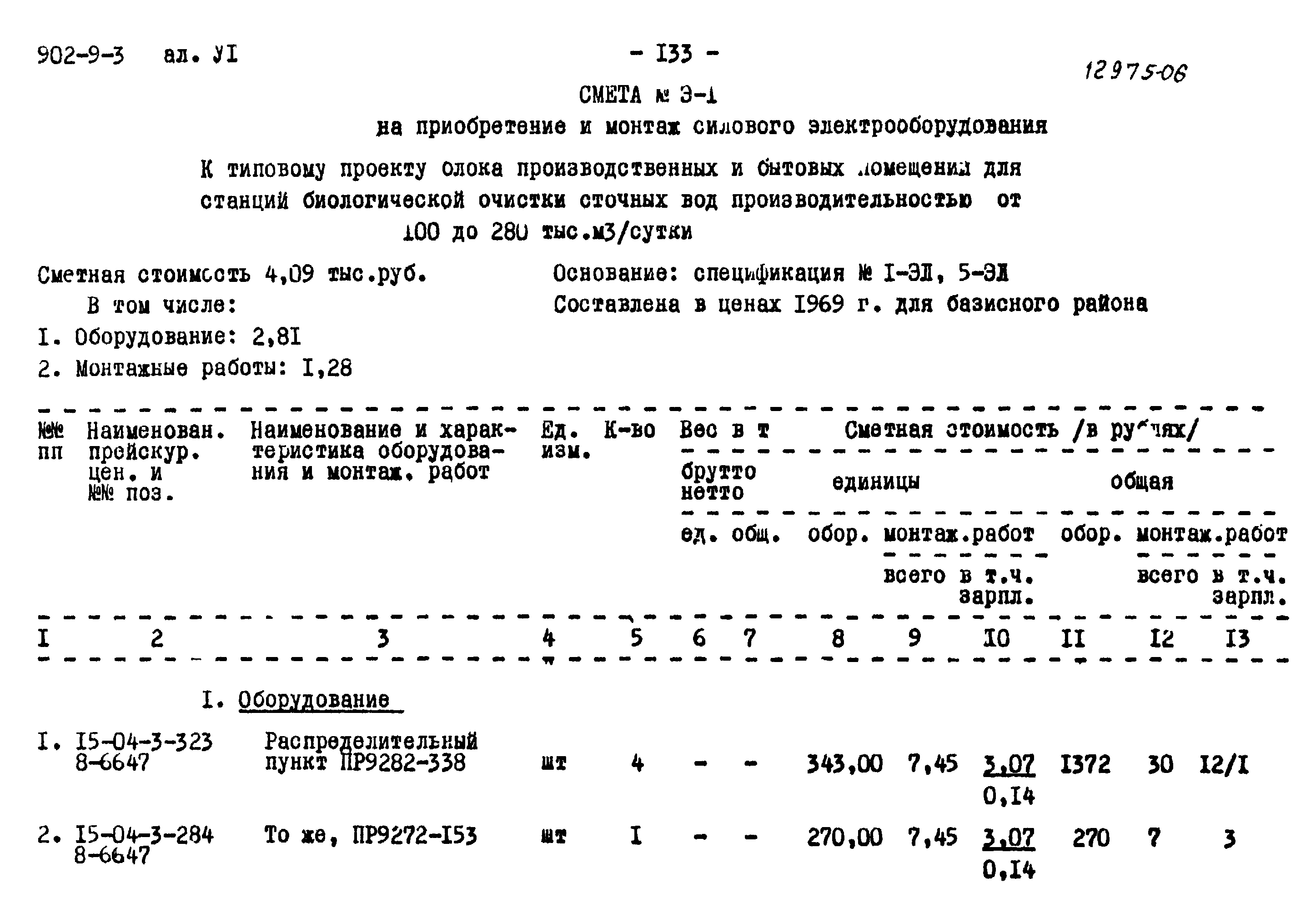 Типовой проект 902-9-3