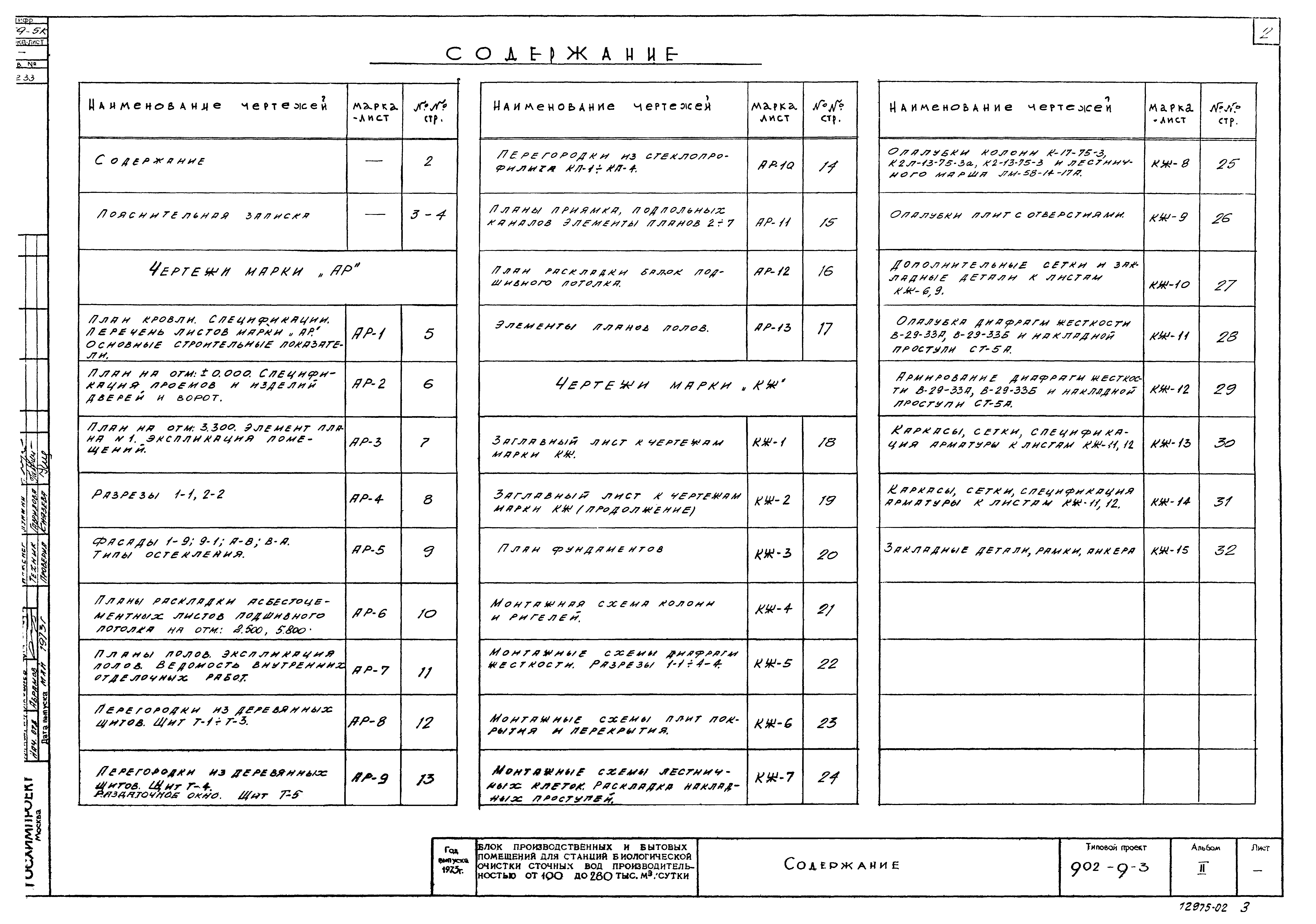 Типовой проект 902-9-3