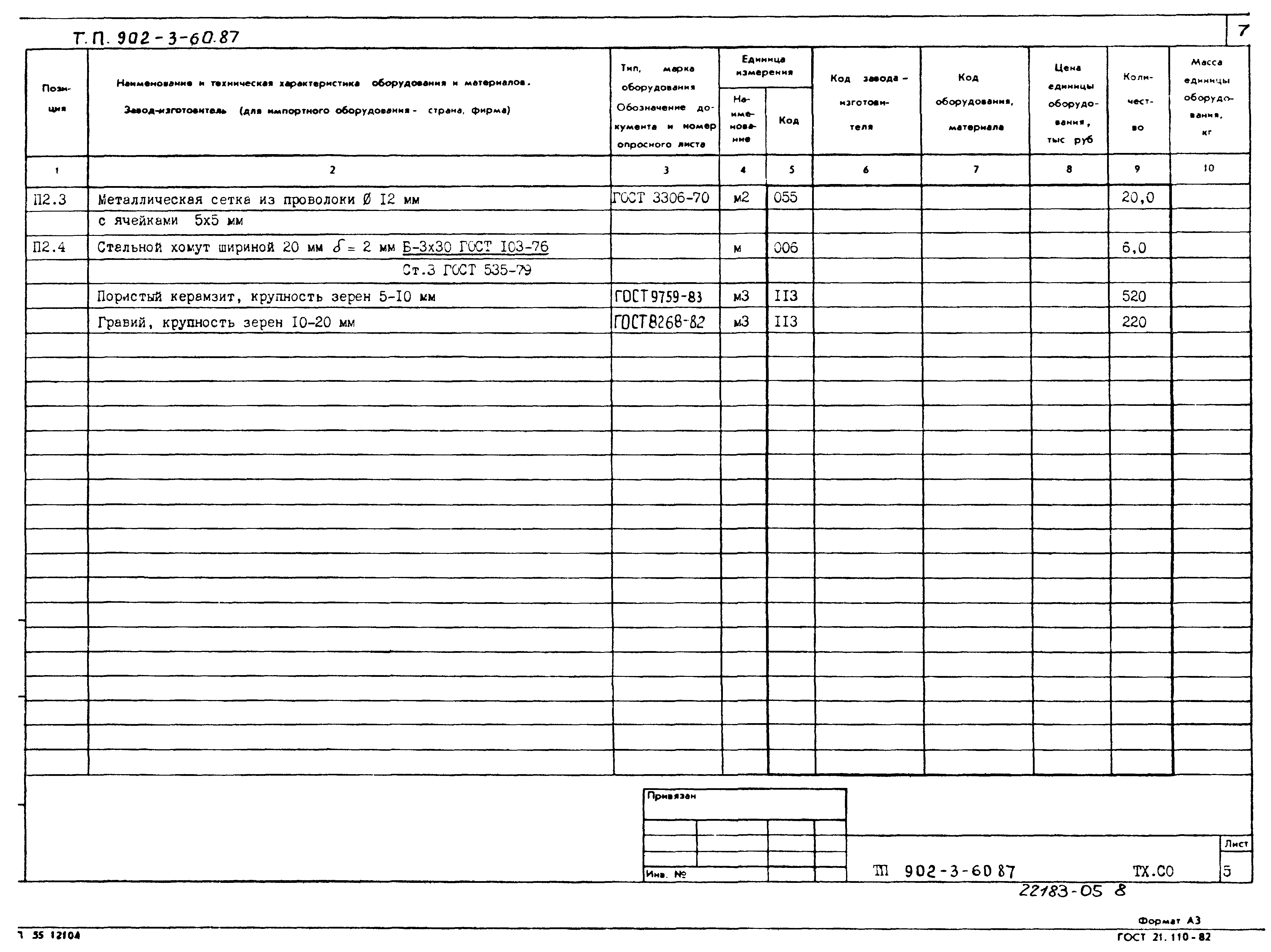 Типовой проект 902-3-60.87