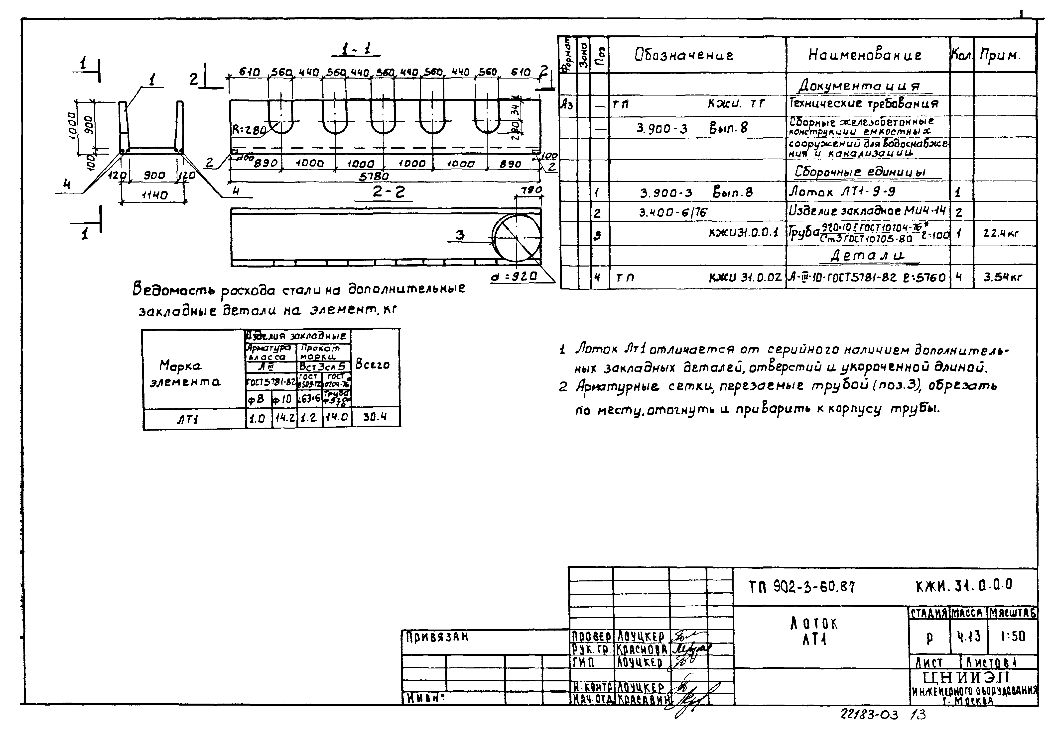 Типовой проект 902-3-60.87