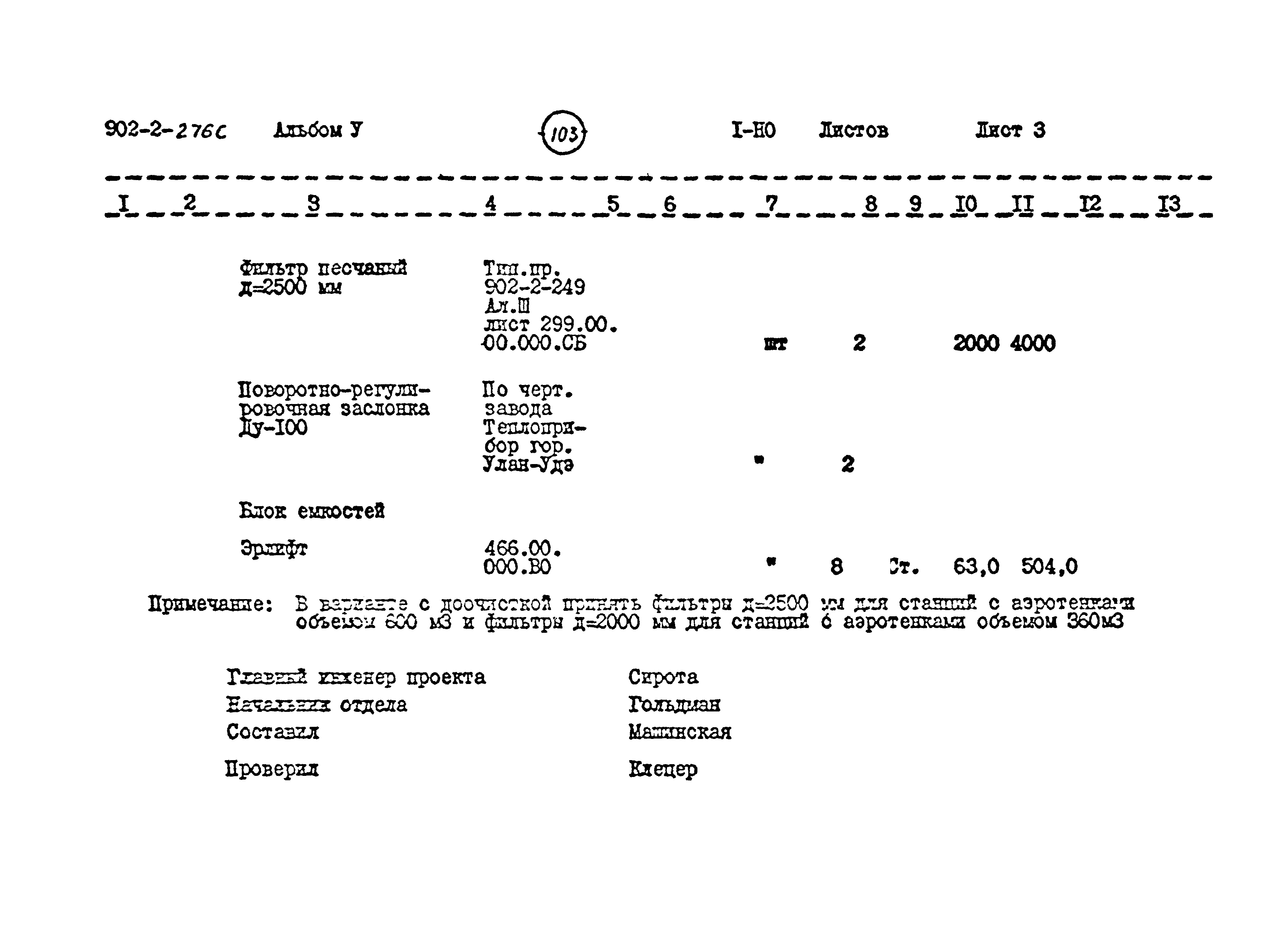 Типовой проект 902-2-276с
