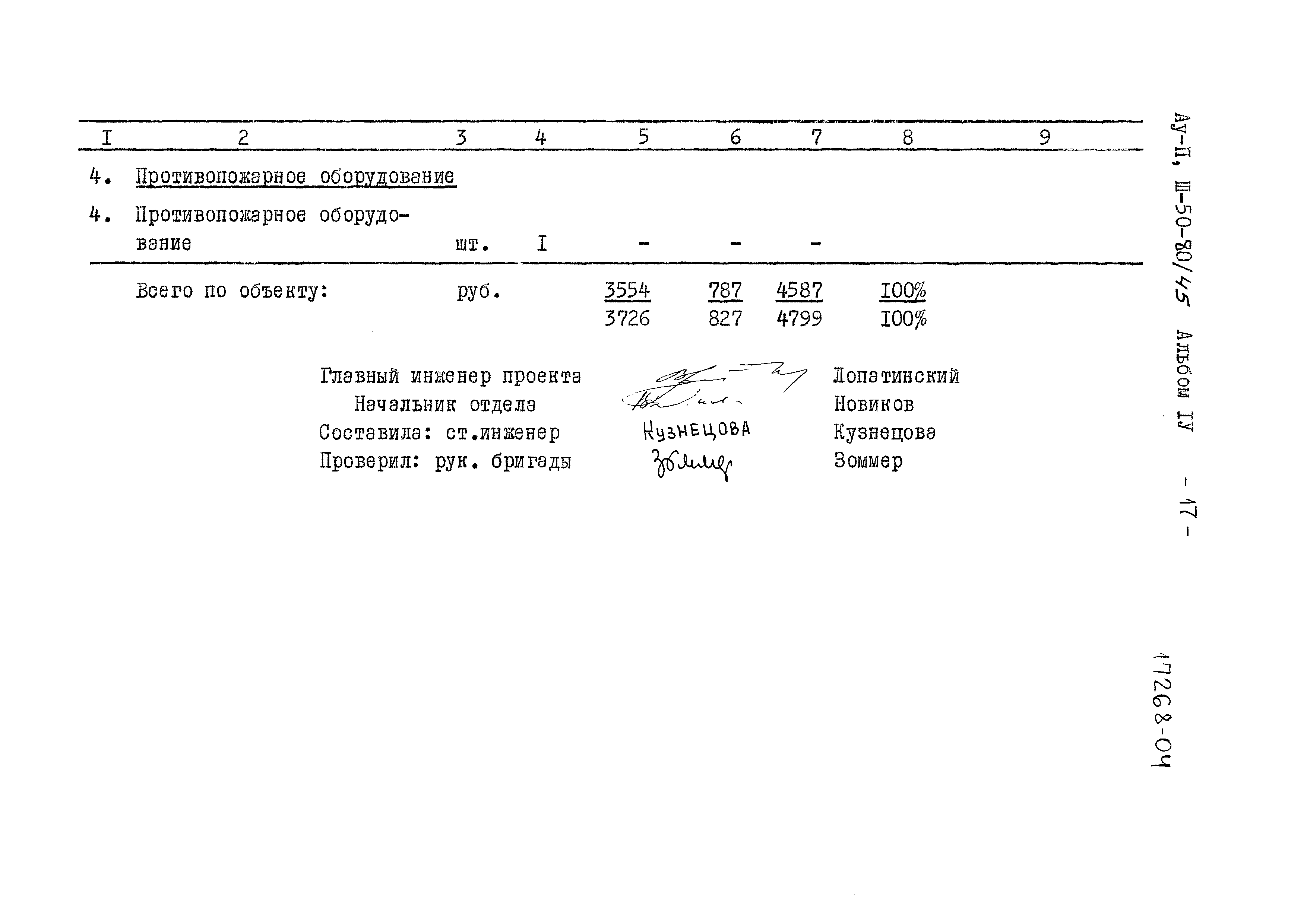 Типовой проект Ау-II,III-50-80/45