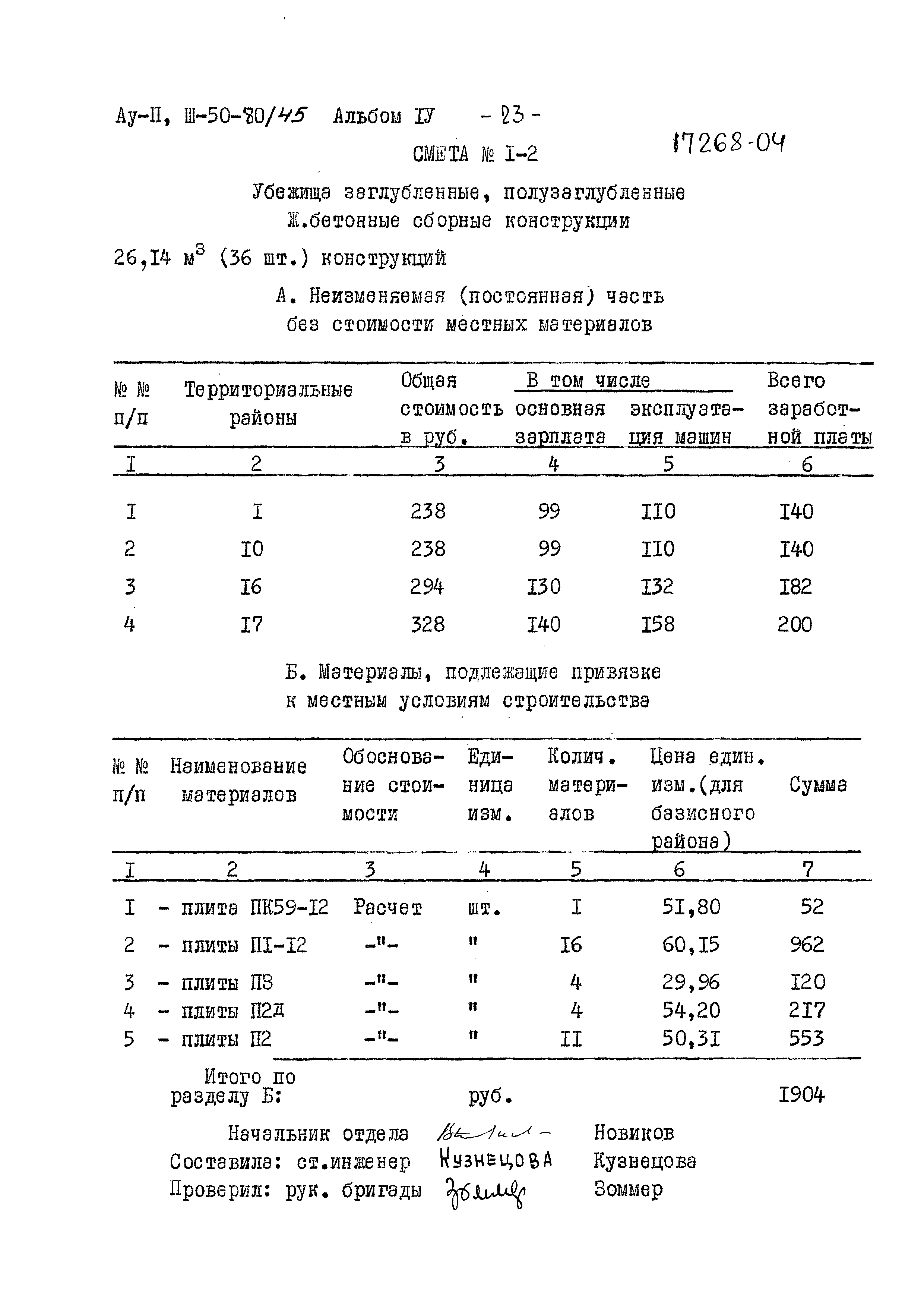 Типовой проект Ау-II,III-50-80/45