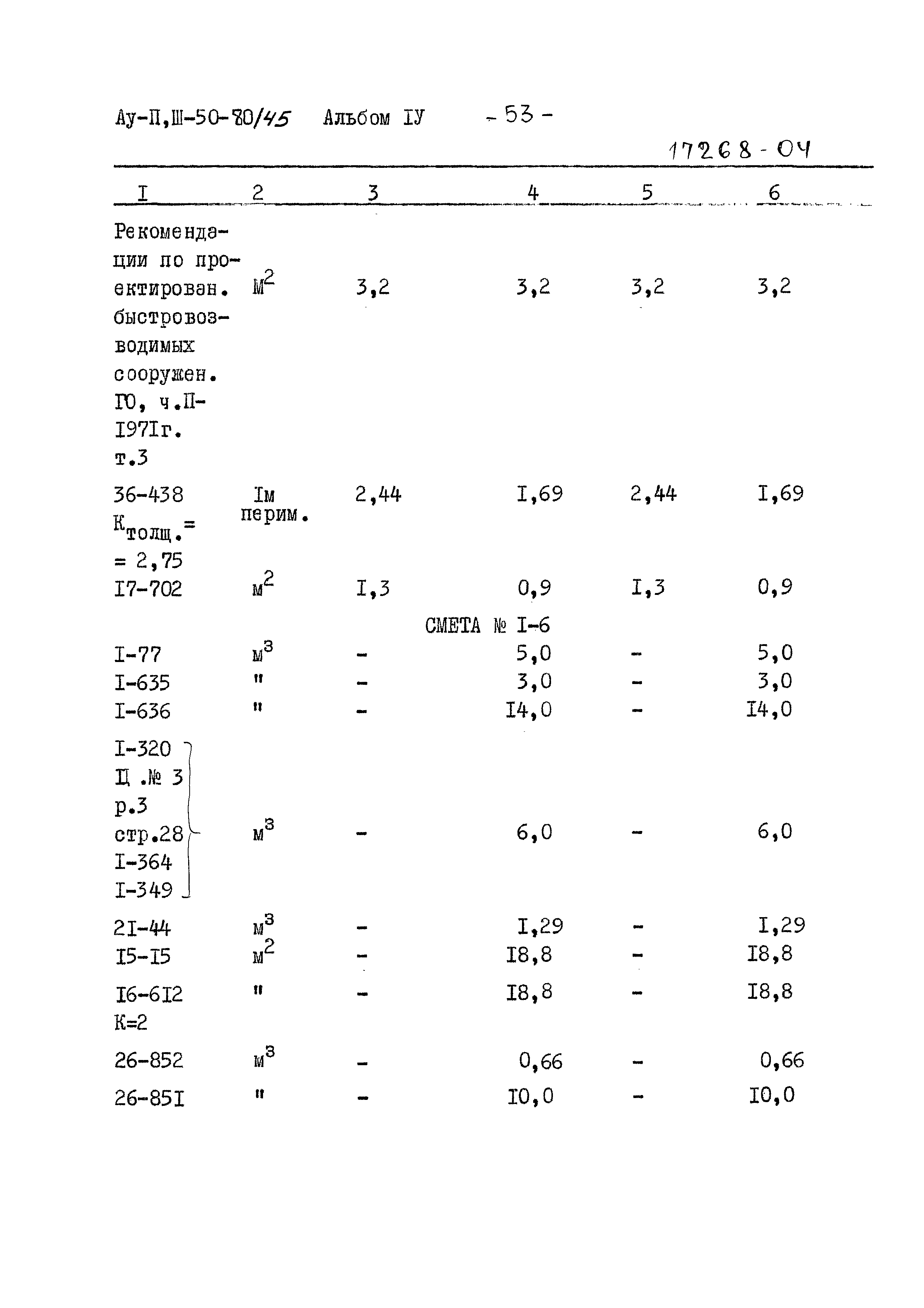 Типовой проект Ау-II,III-50-80/45