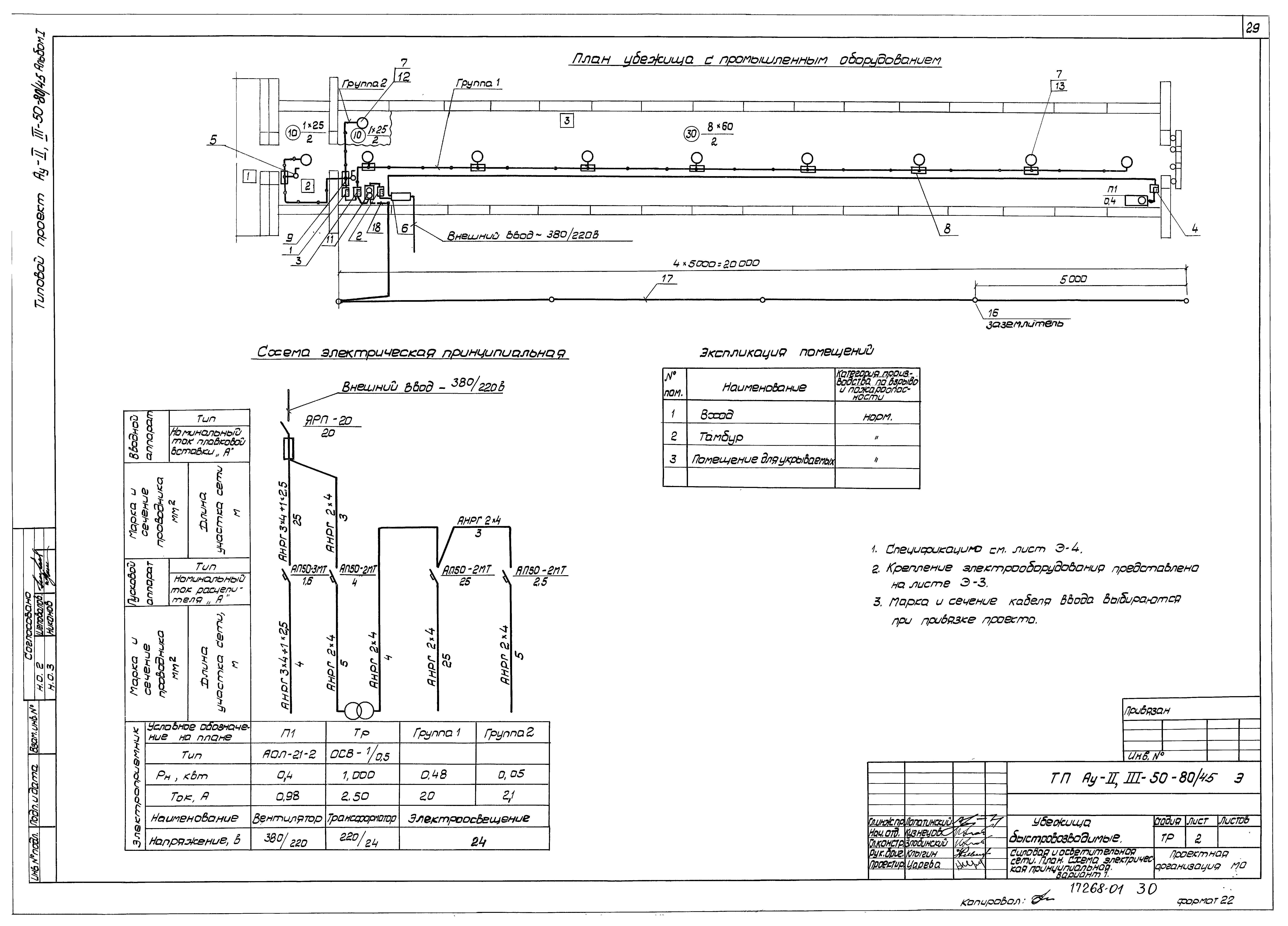 Типовой проект Ау-II,III-50-80/45