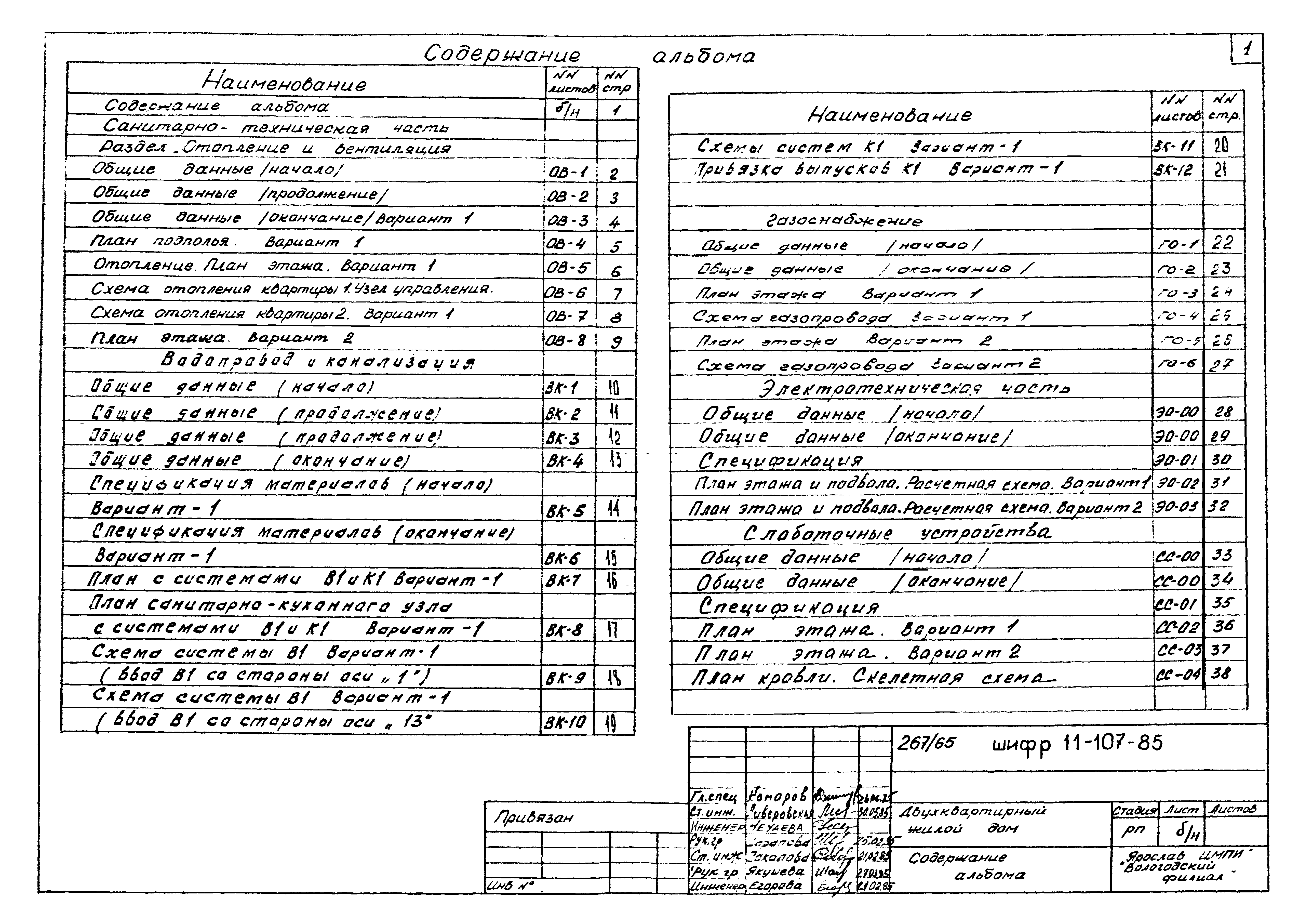 Шифр 11-107-85