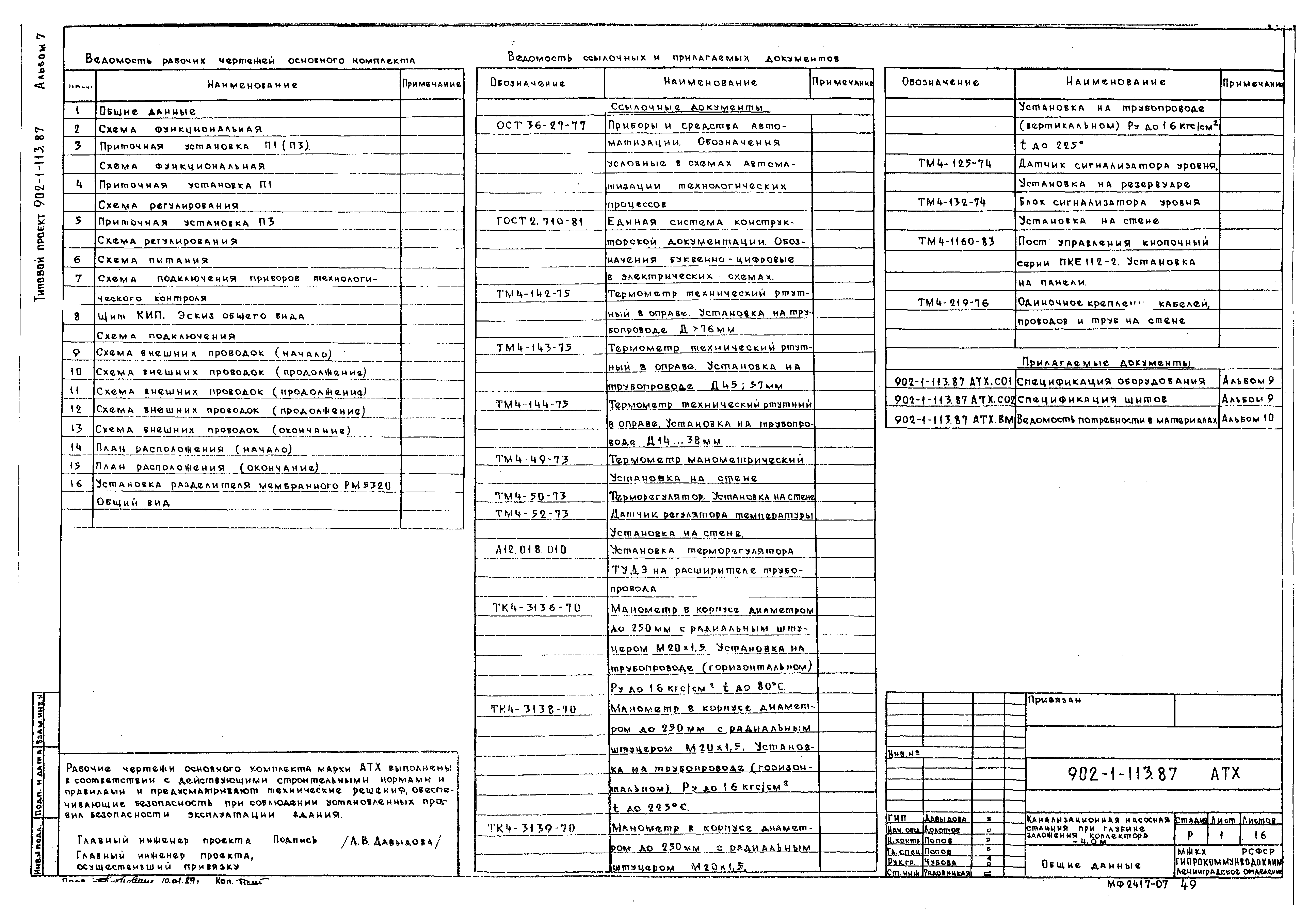 Типовой проект 902-1-113.87