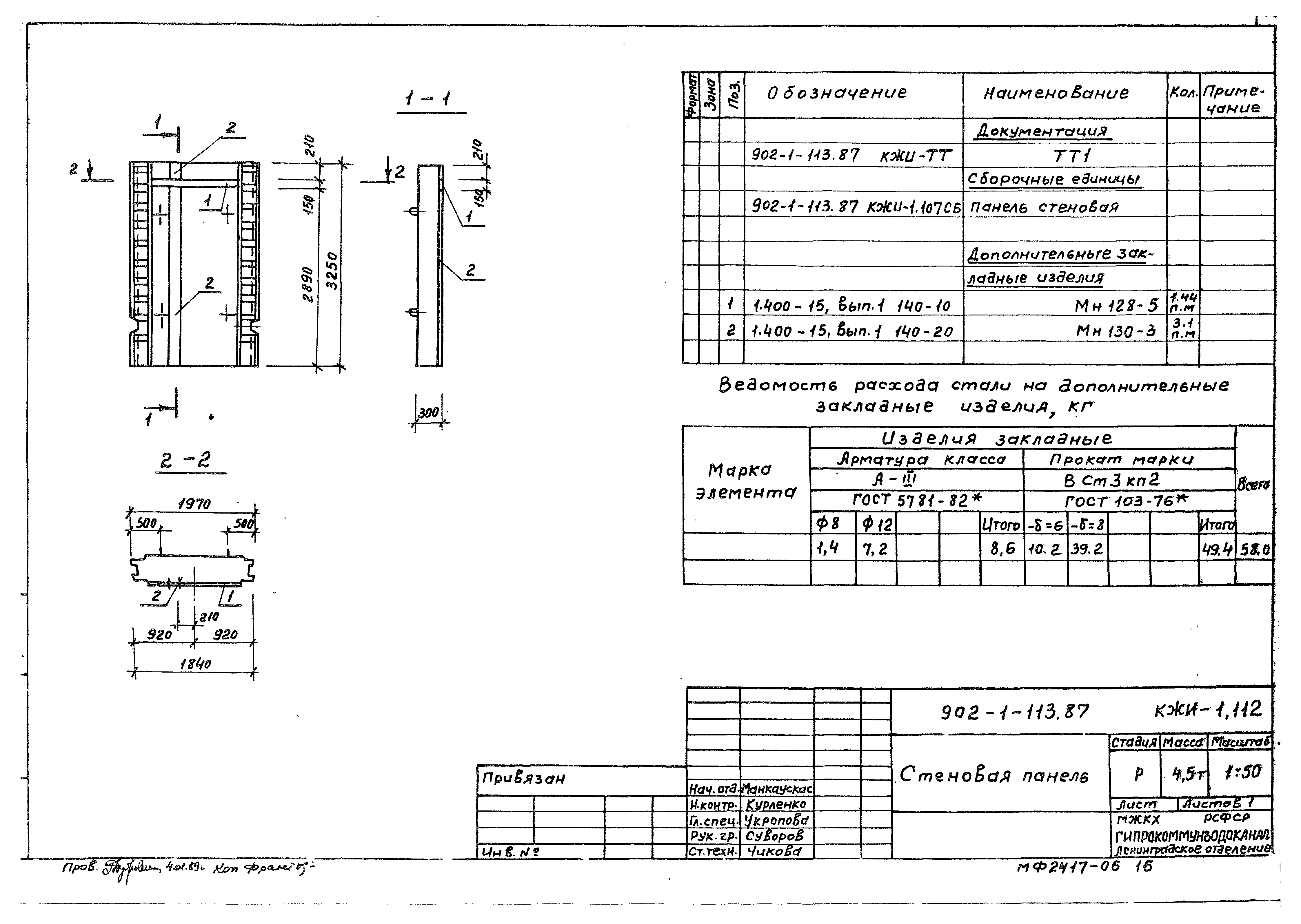 Типовой проект 902-1-113.87