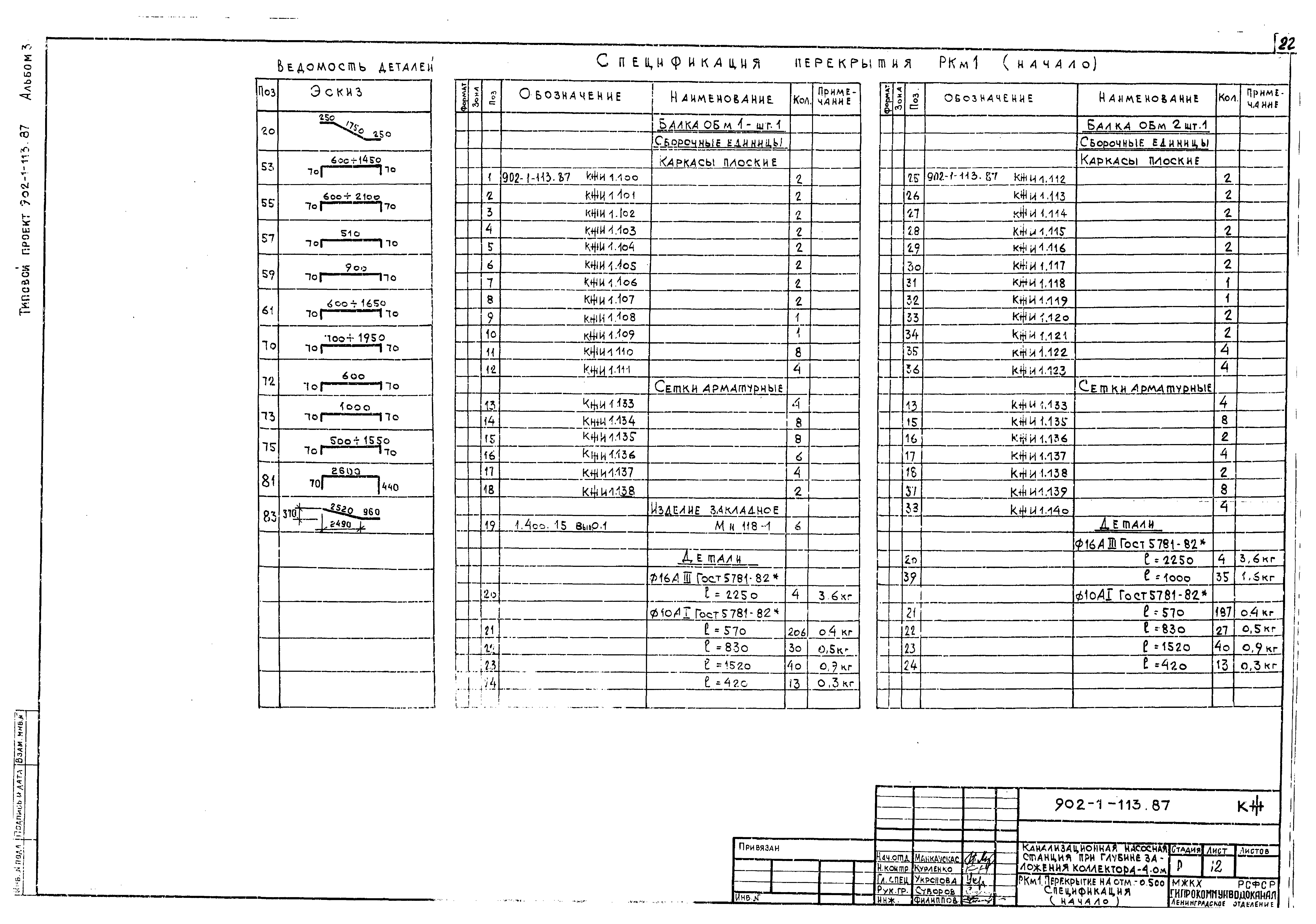 Типовой проект 902-1-113.87