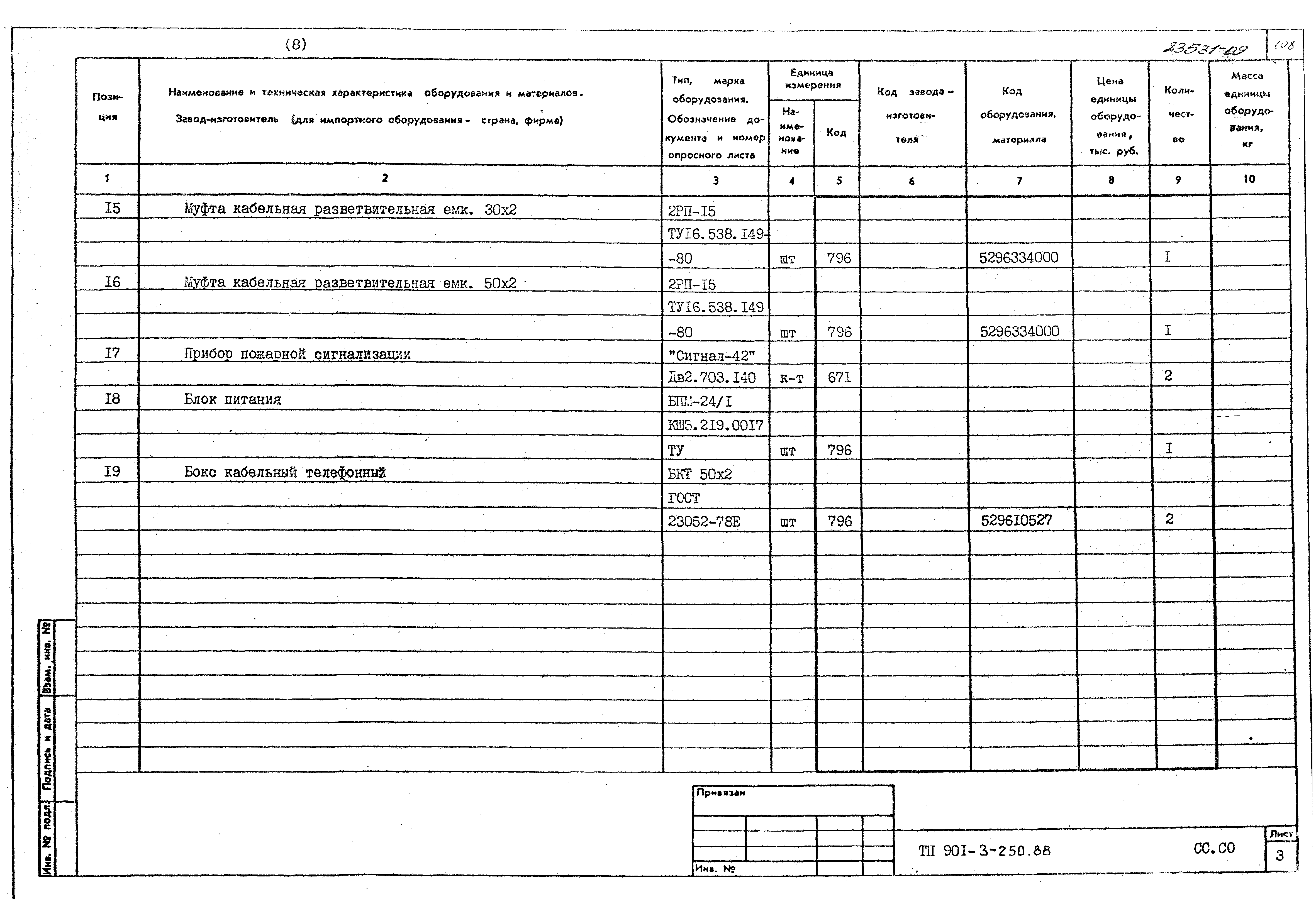 Типовой проект 901-3-250.88