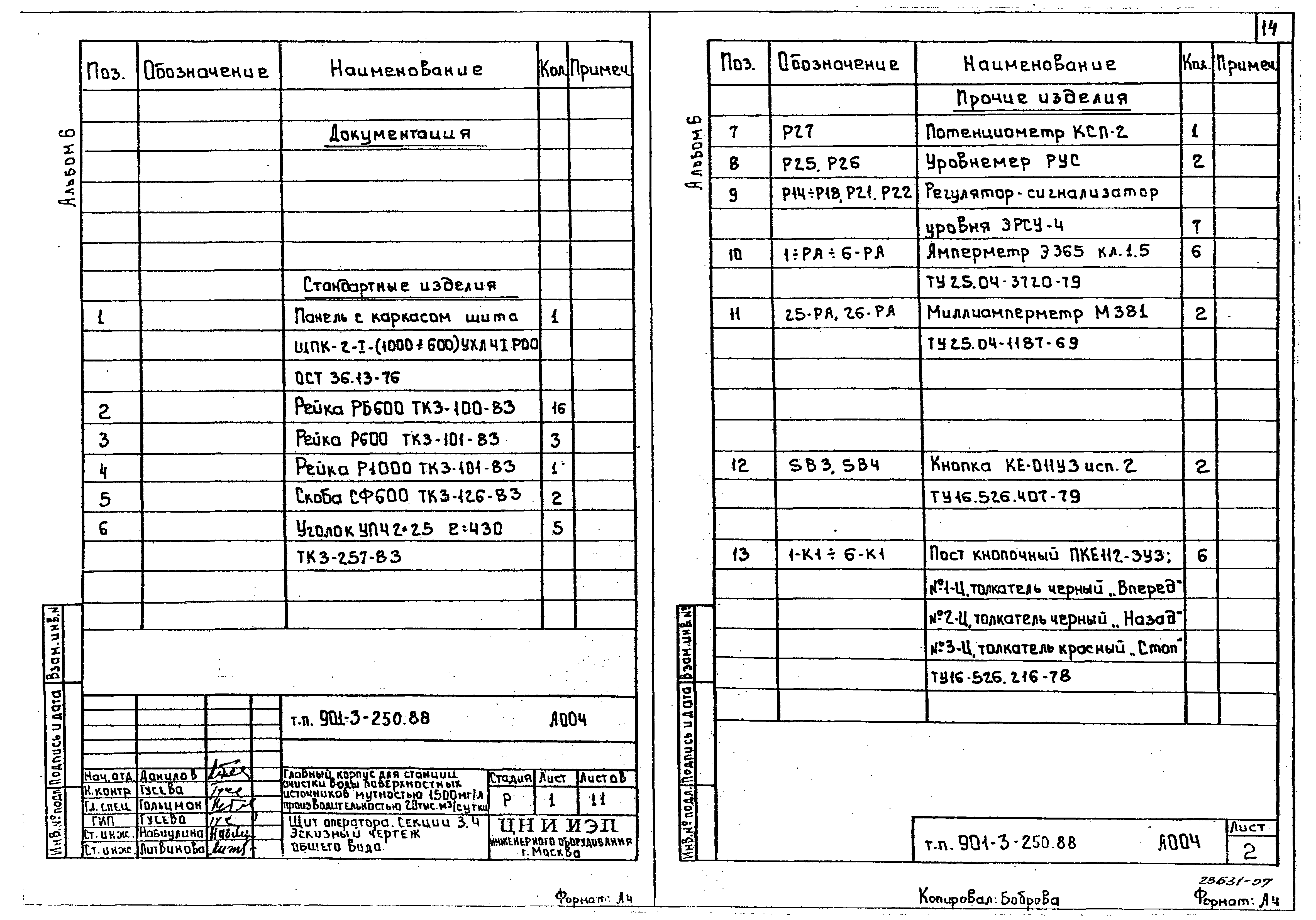 Типовой проект 901-3-250.88