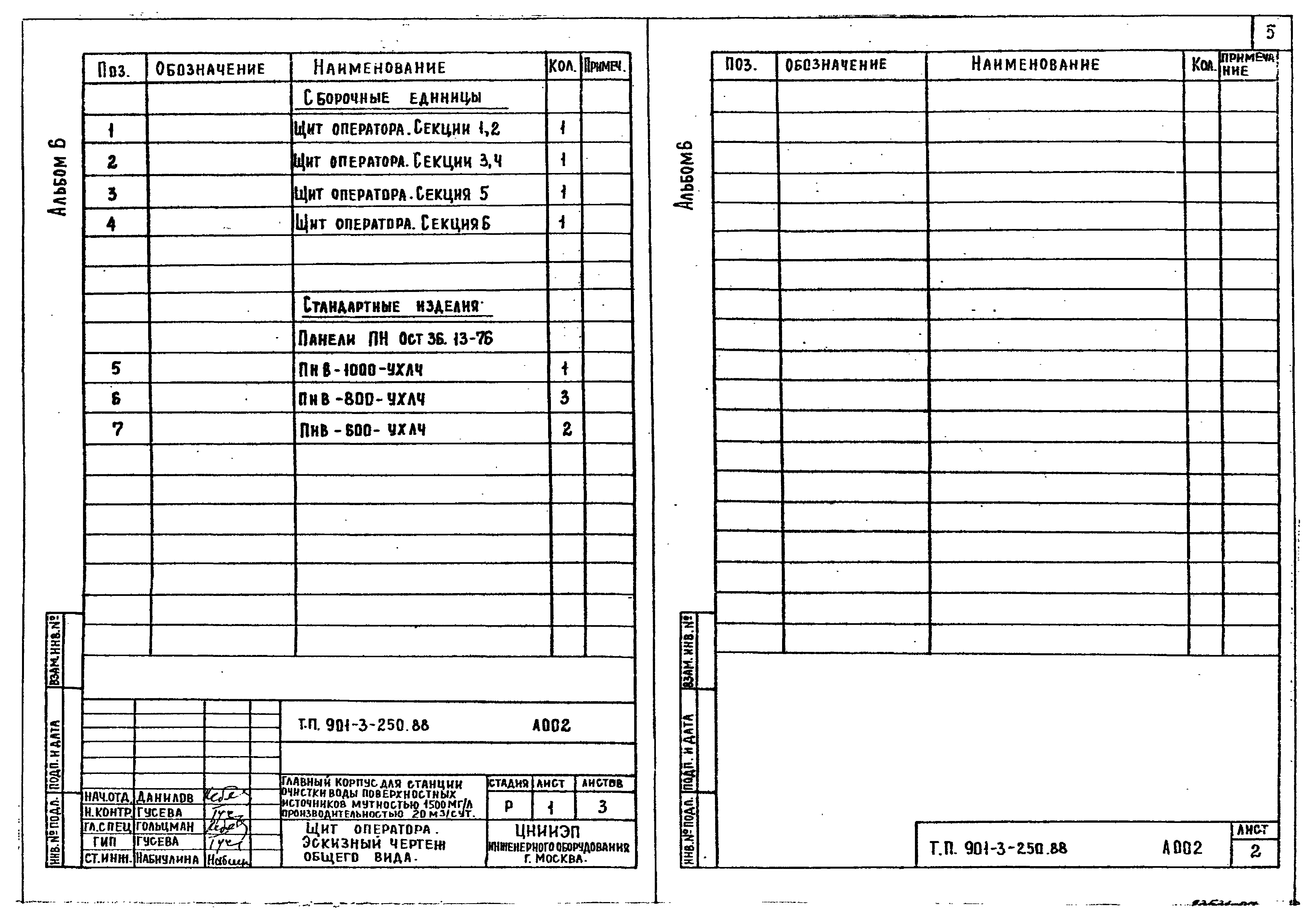 Типовой проект 901-3-250.88