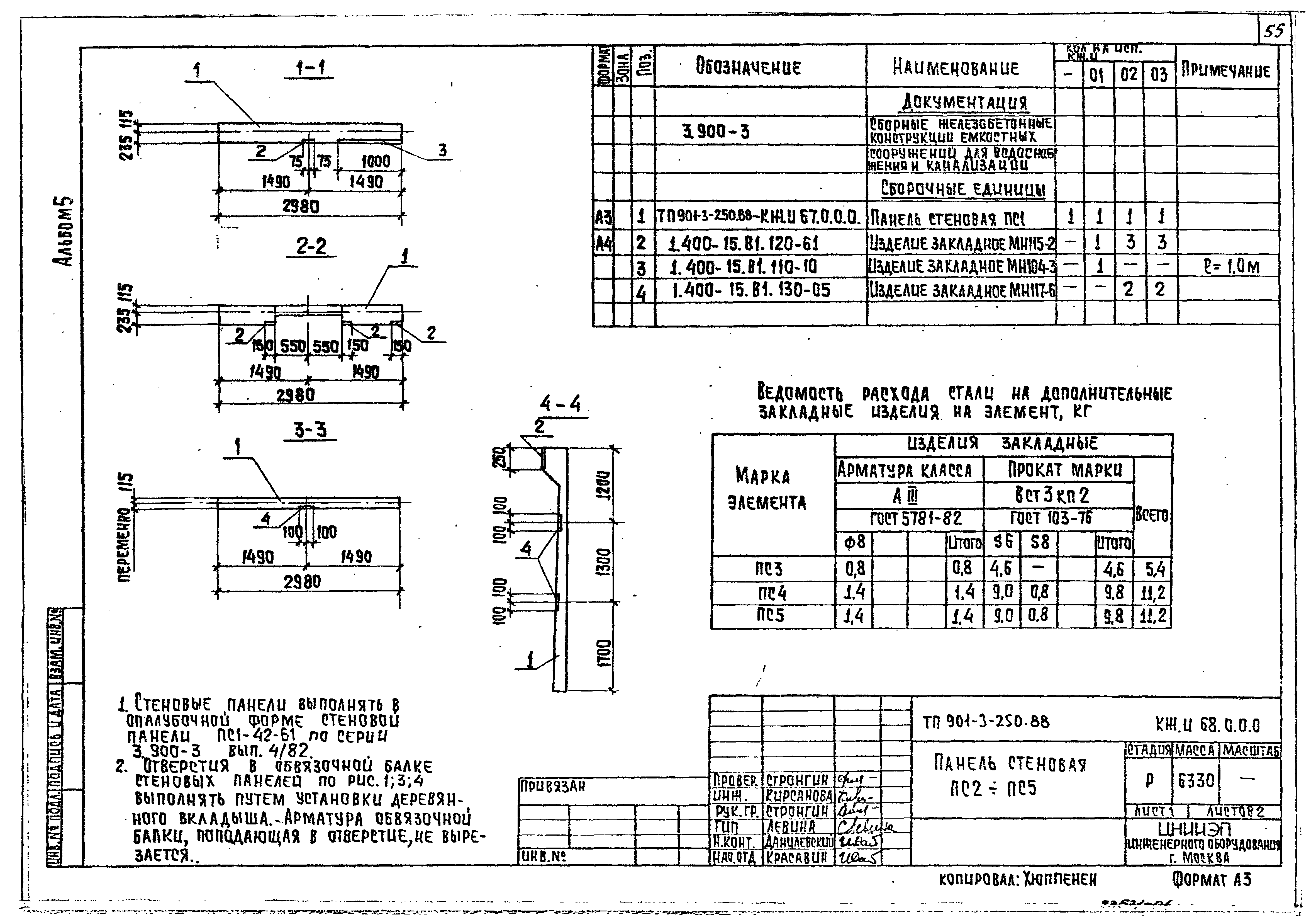 Типовой проект 901-3-250.88