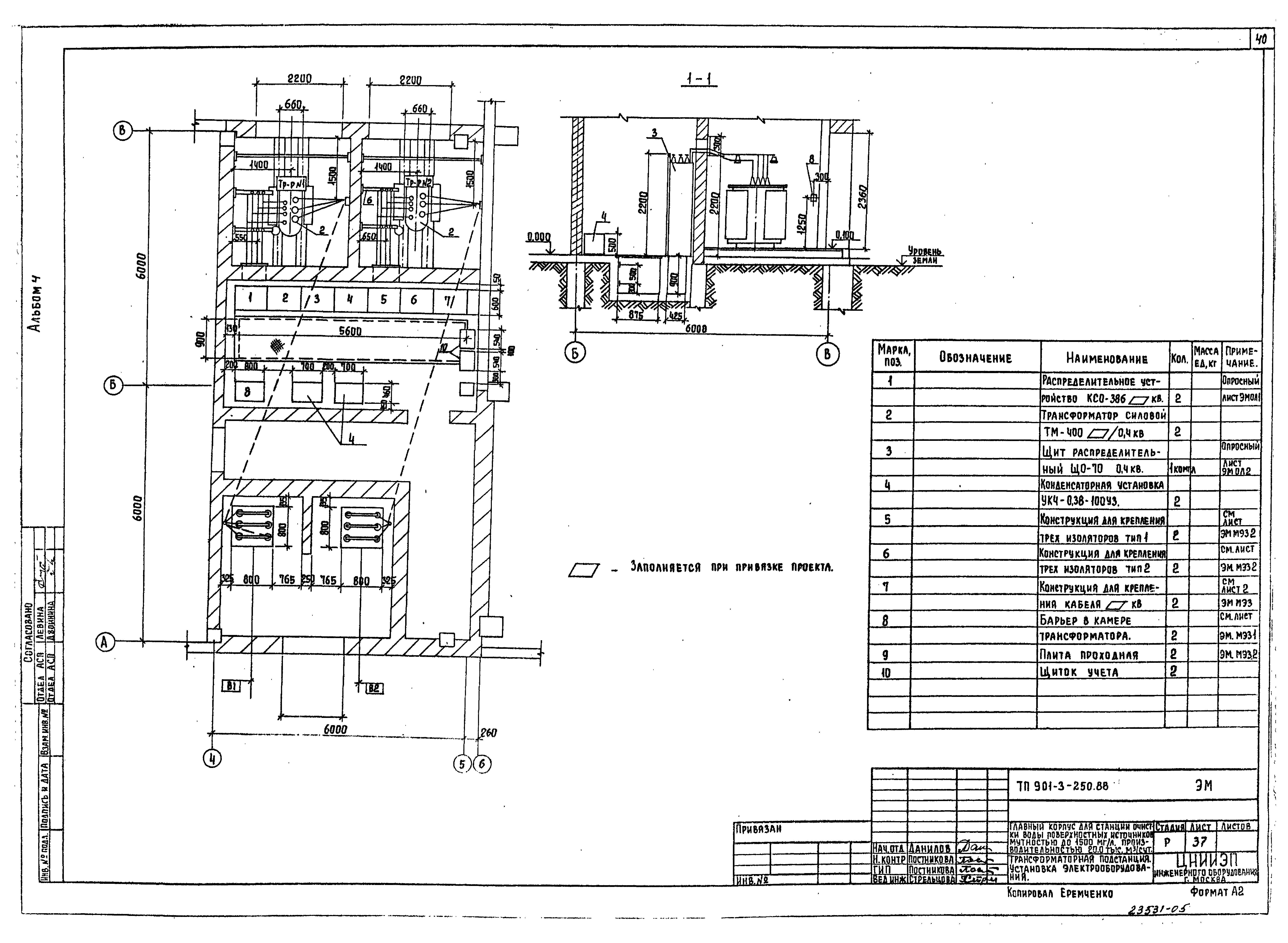 Типовой проект 901-3-250.88
