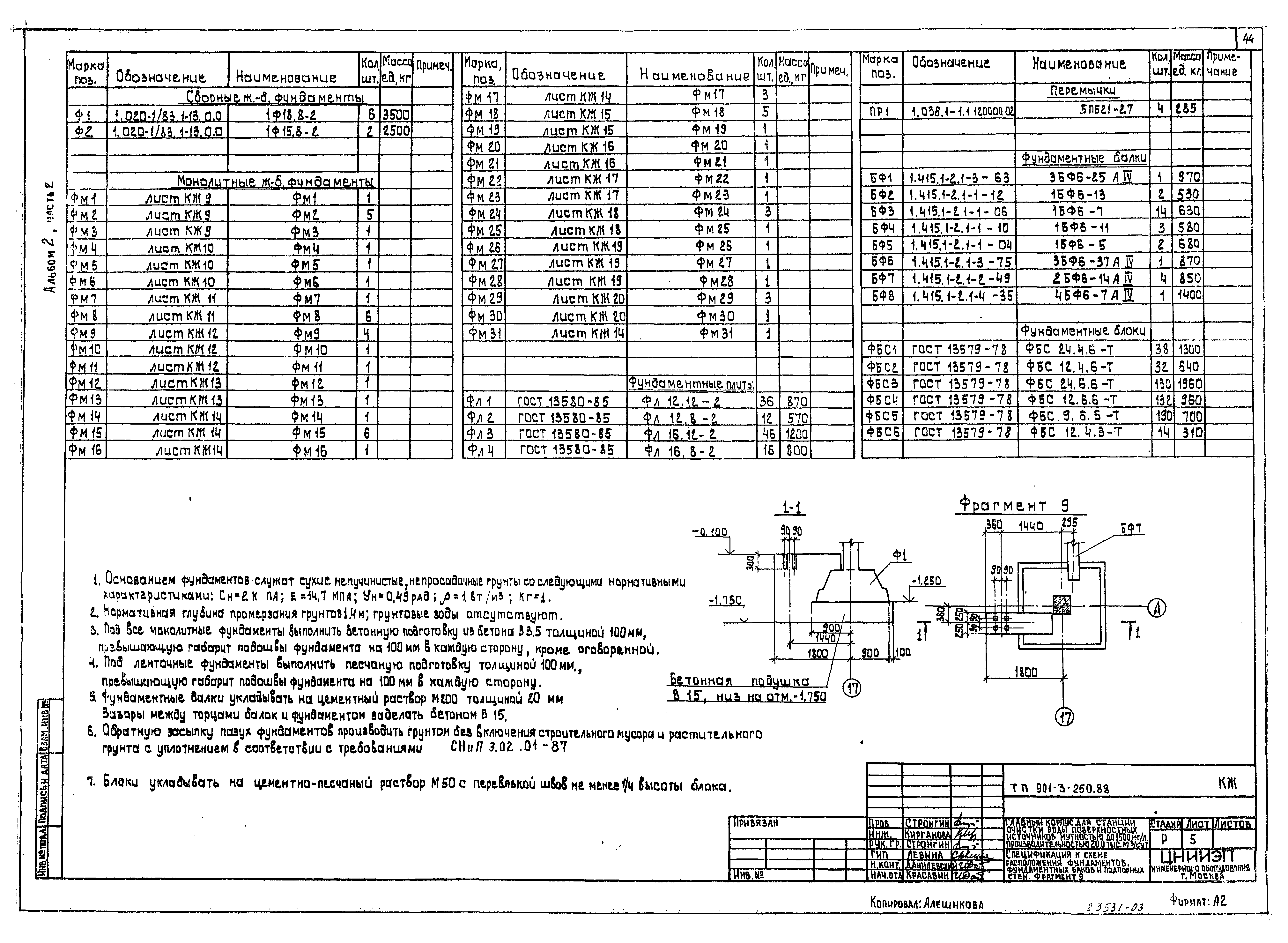 Типовой проект 901-3-250.88