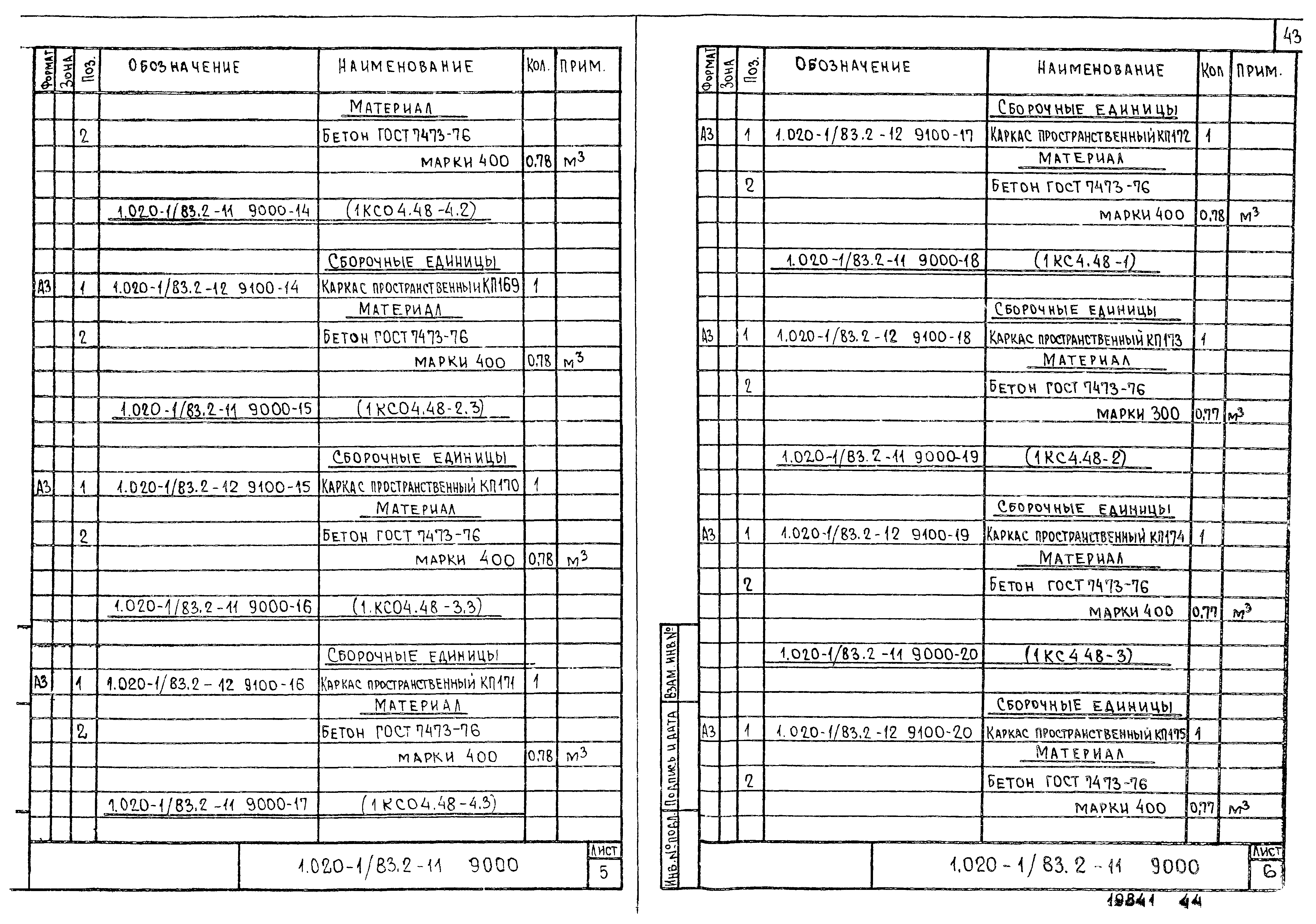 Серия 1.020-1/83