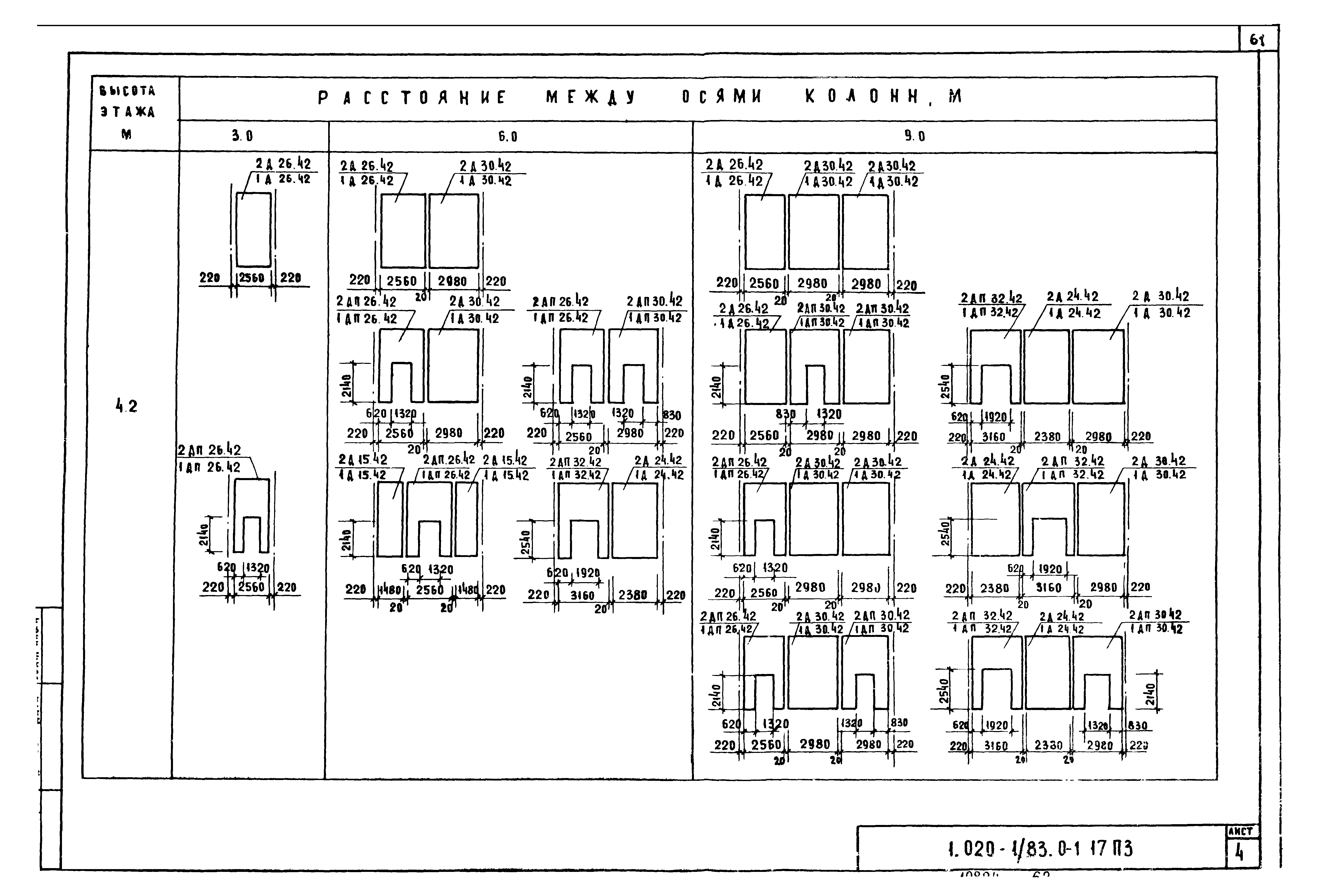 Скачать Серия 1.020-1/83 Выпуск 0-1. Указания по применению изделий для  зданий с перекрытиями из многопустотных плит