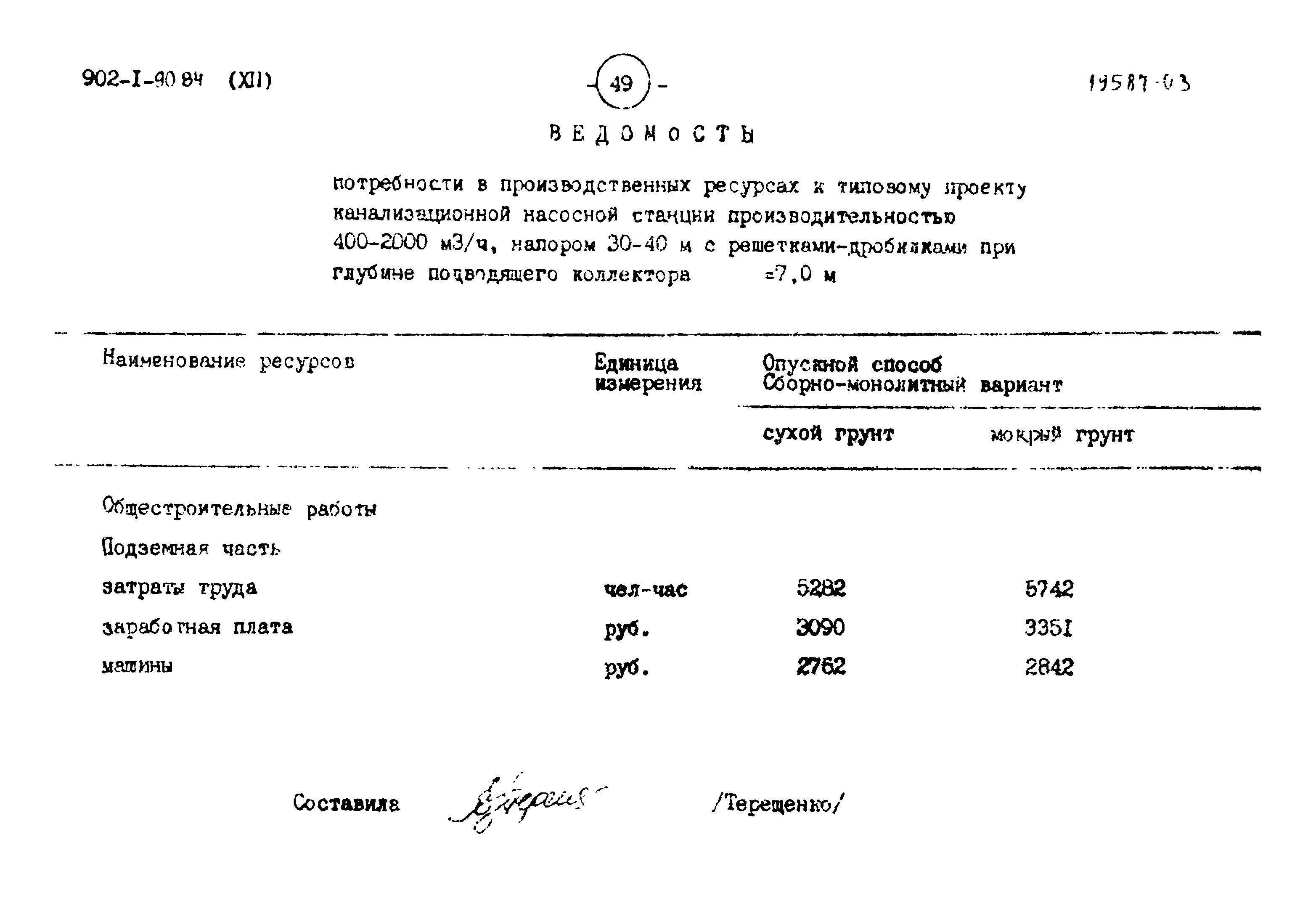 Типовой проект 902-1-90.84